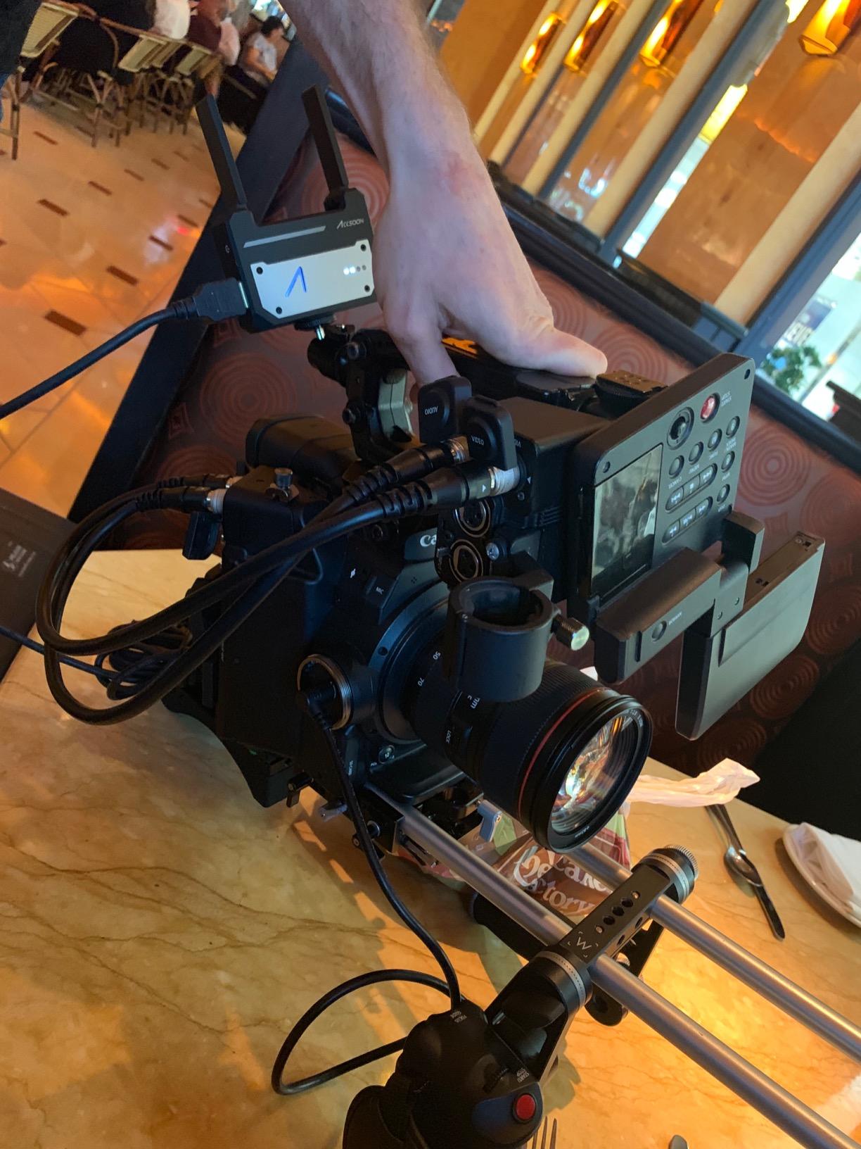 Accsoon CineView HE Wireless Video Transmission HDMI Transmitter&Receiver Dual-Band 60ms Latency 1200FT Range UVC Livestreaming 4 Devices Monitoring, Compatible Cineview M7 Pro/SE/2 SDI for Filmmaking customer photo 1