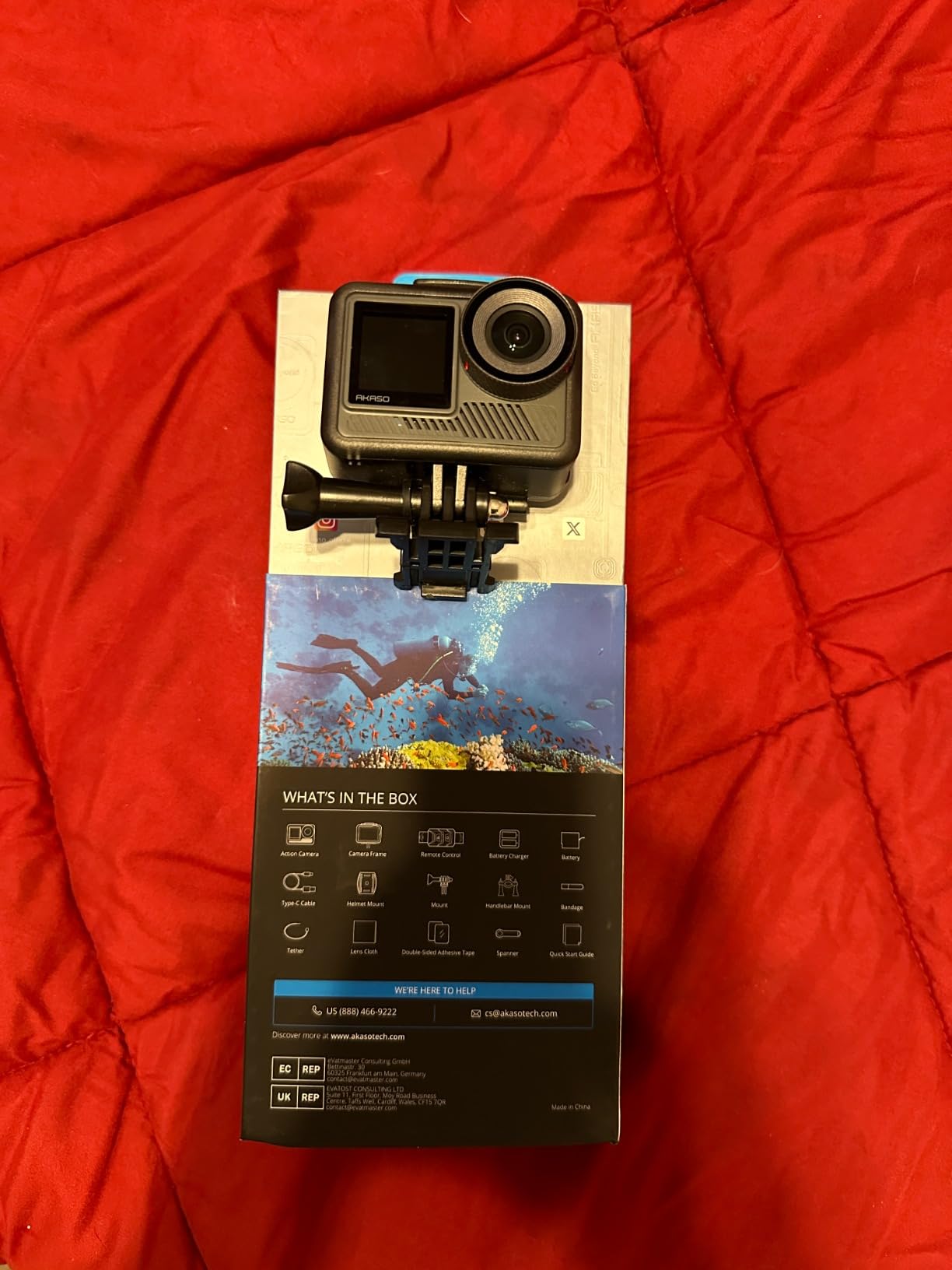 AKASO Brave 8 Lite 4K60 Action Camera - 33ft Waterproof Underwater Camera, 48MP Photos, Ultra HD Video, HDR, Touch Screen, 5G WiFi, SuperSmooth Stabilization, 8X Slow Motion with Accessories Kit customer photo 2