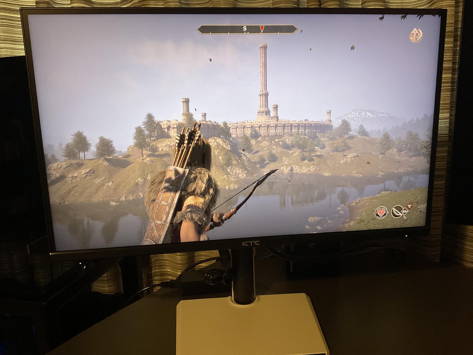 KTC 34 Inch Ultrawide Monitor, 180Hz WQHD 3440X1440 Curved Gaming Monitor, 1500R PC Monitor, HDR, FreeSync & G-Sync, HDMI, DisplayPort, VESA, Tilt Swivel Height Pivot Adjustment, H34S18S customer photo 1
