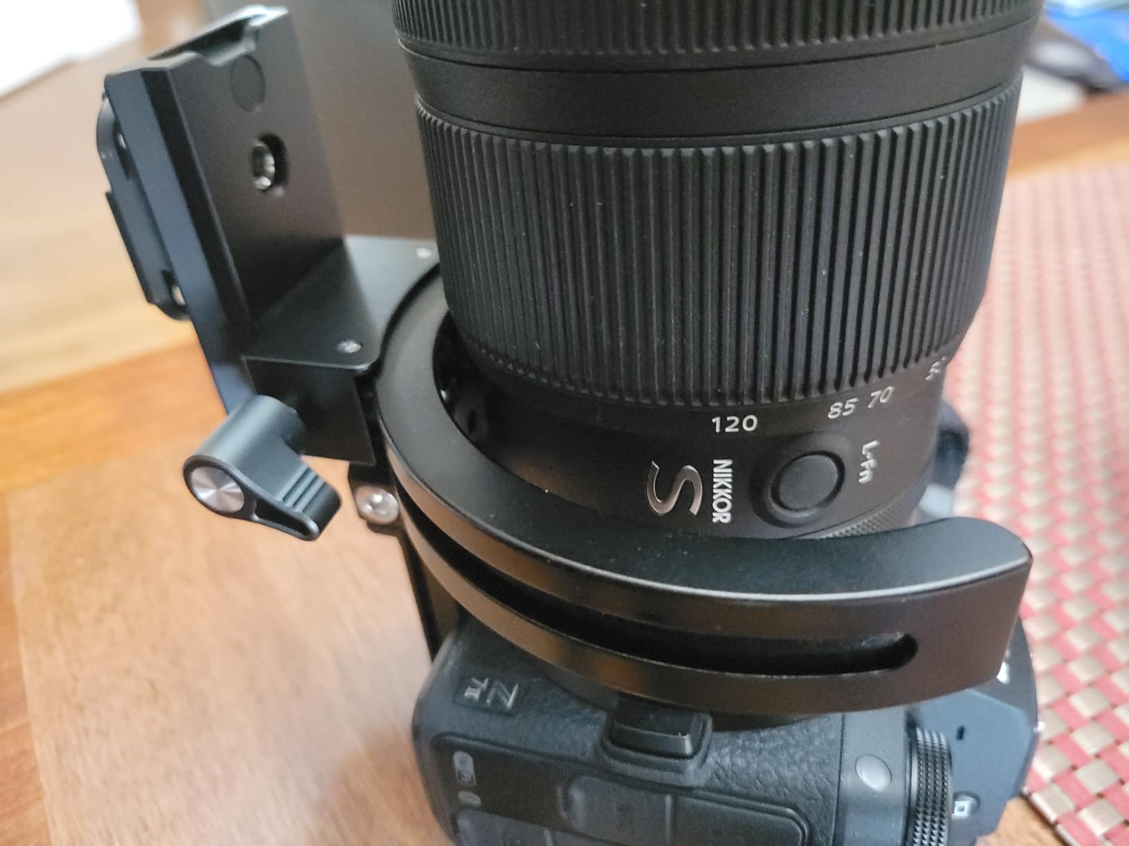Fotopro Camera Vertical Bracket, Tripod Mount Ring Lens Mount, 1/4 Rotatable Collar Mount Plate for DSLR SLR, Fits Plate for Arca-Type, Supporting 84.8mm Lens Horizontal and Vertical customer photo 1