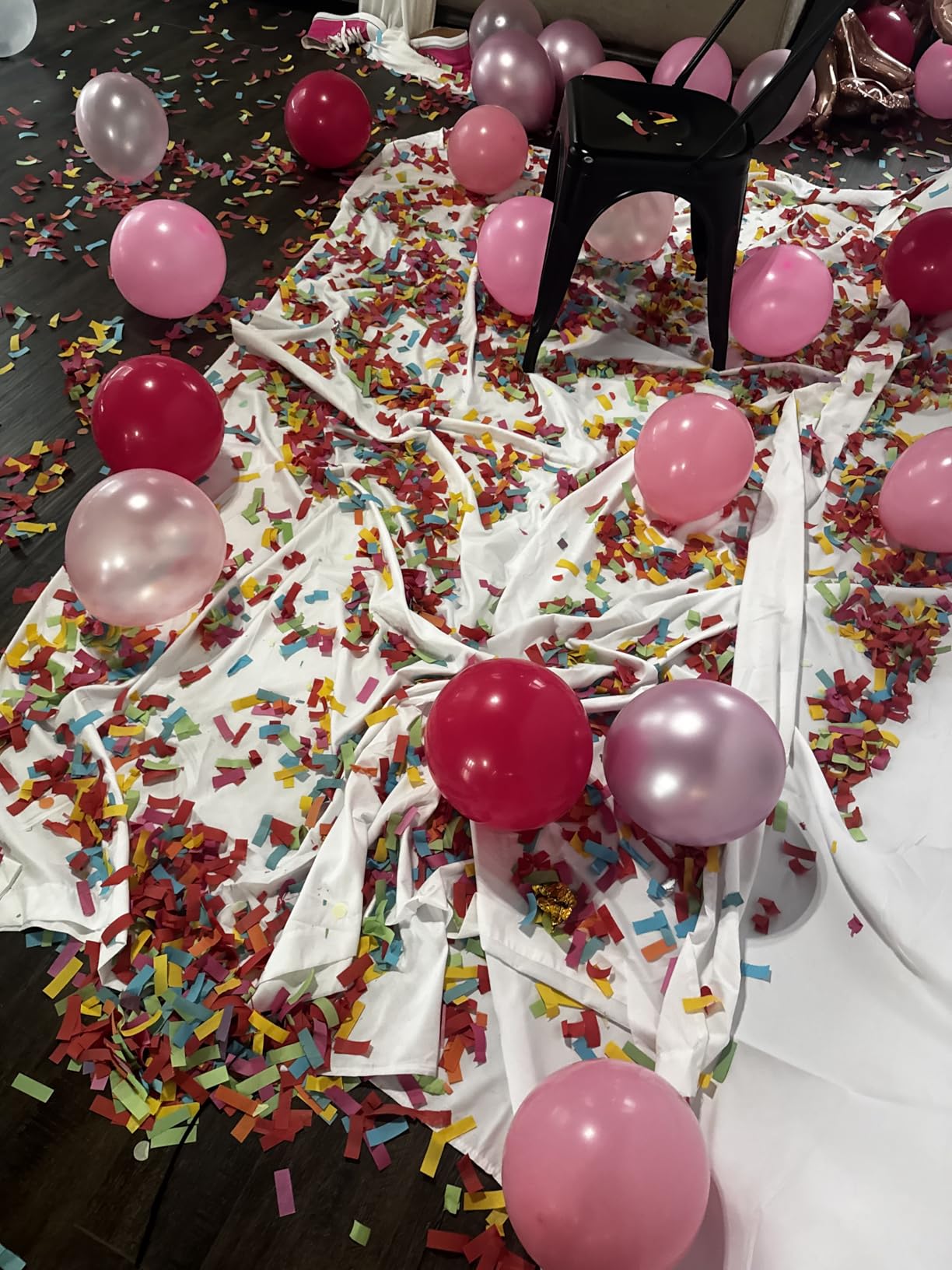 6 Pack 12 Inch Confetti Cannon Multicolor Confetti Popper Party Shooter for Wedding Birthday Graduation Celebration, These Pack of 6 Confetti cannon with Biodegradable Paper Launches 16 ft customer photo 1