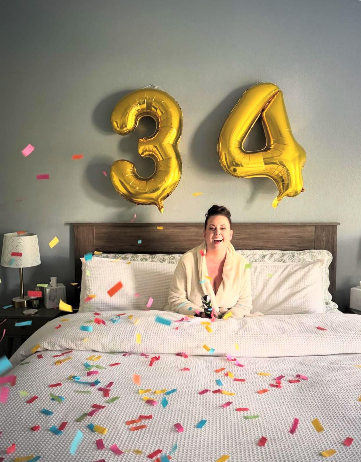 6 Pack 12 Inch Confetti Cannon Multicolor Confetti Popper Party Shooter for Wedding Birthday Graduation Celebration, These Pack of 6 Confetti cannon with Biodegradable Paper Launches 16 ft customer photo 2
