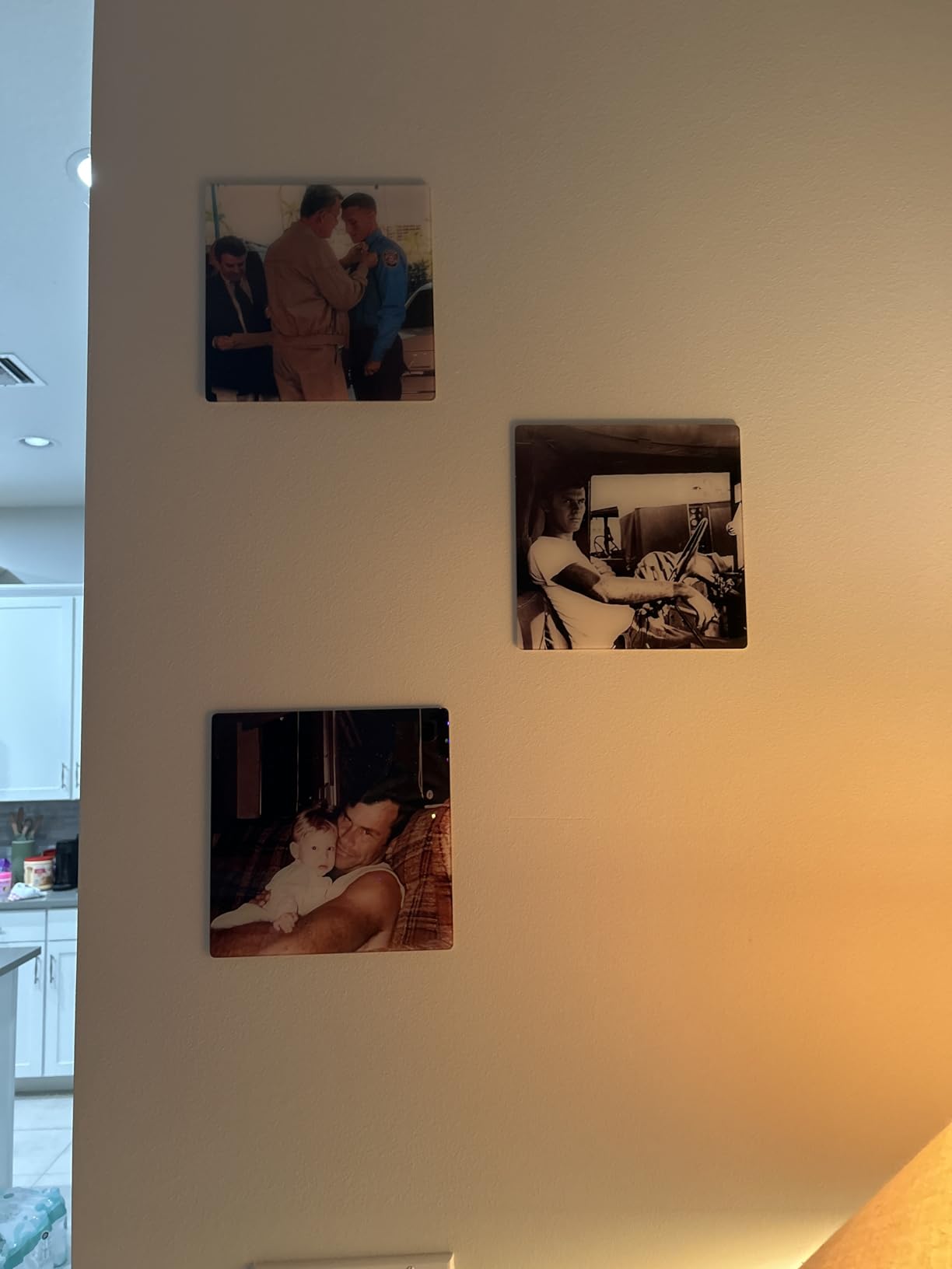 ArtPix 3D Personalized Glass Photo Frame - Customized Mothers Day Gifts for Mom, Wife - Magnetic Peel & Stick, No Damage to Wall, Easy to Attach & Remove Photo Print - Custom Picture Wall Art Tiles customer photo 1