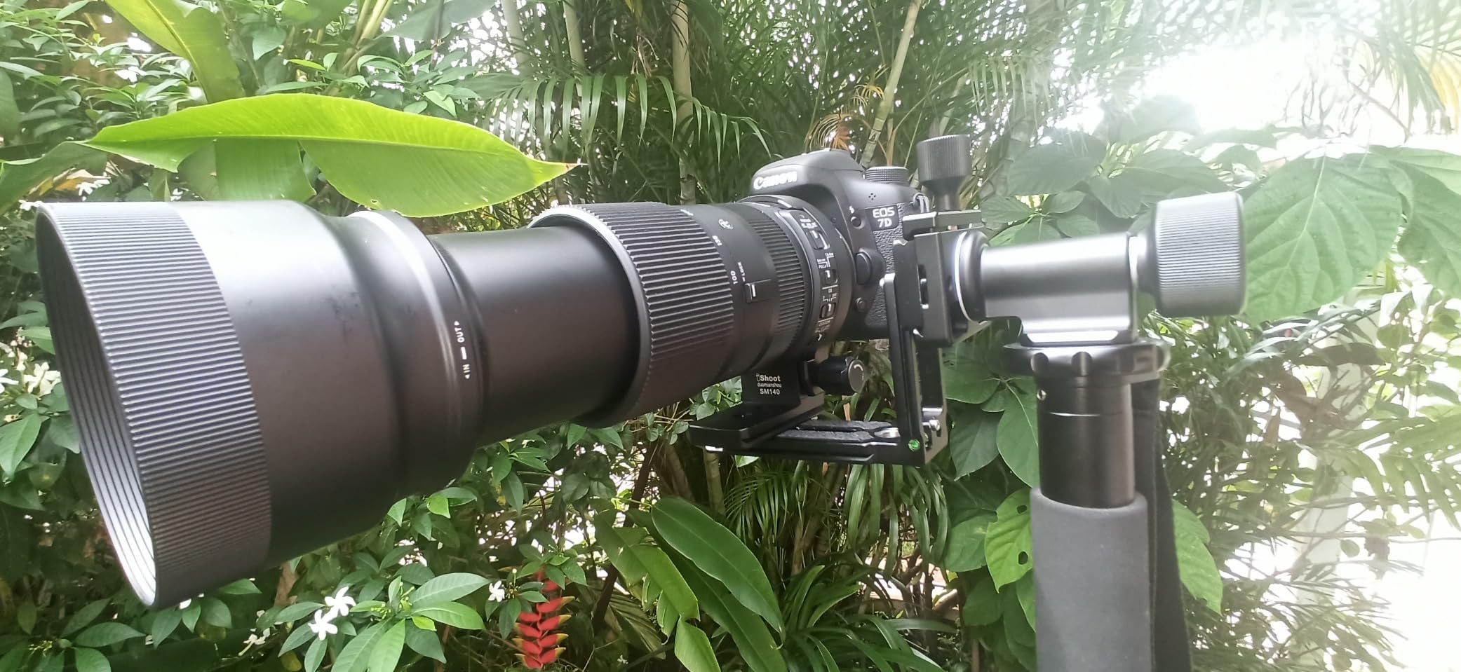 Monopod Gimbal Head - Side Saddle Speed Tilt with Arca-Swiss Dovetail Quick Release Plate | Supports Medium & Telephoto Lenses | Max Load 100lbs customer photo 2