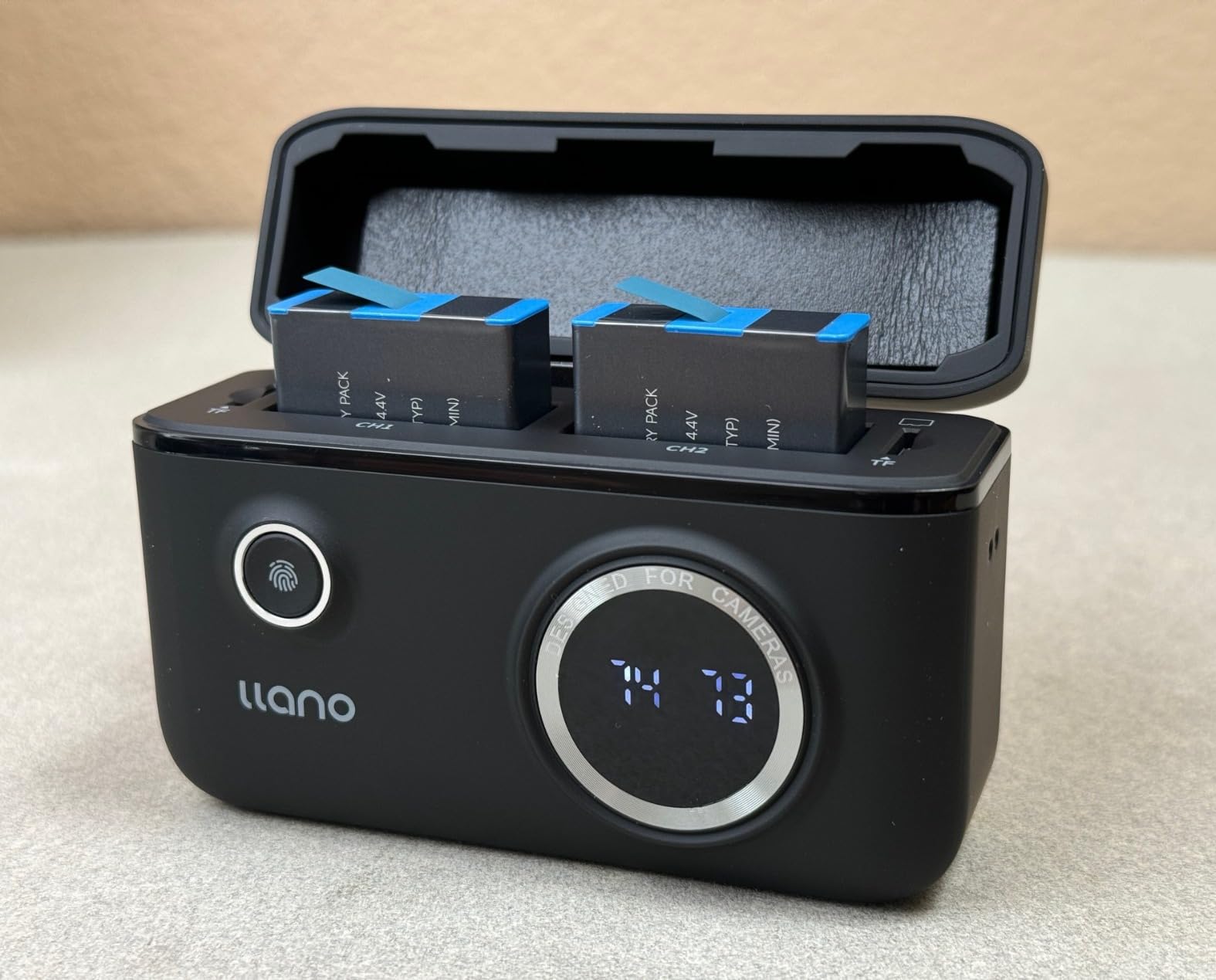 llano 2-Pack 1730mAh Hero 12 Battery and 18W Fast Dual Charger, Compatible with GoPro Hero 12, Hero 11, Hero 10, Hero 9 Action Camera customer photo 1