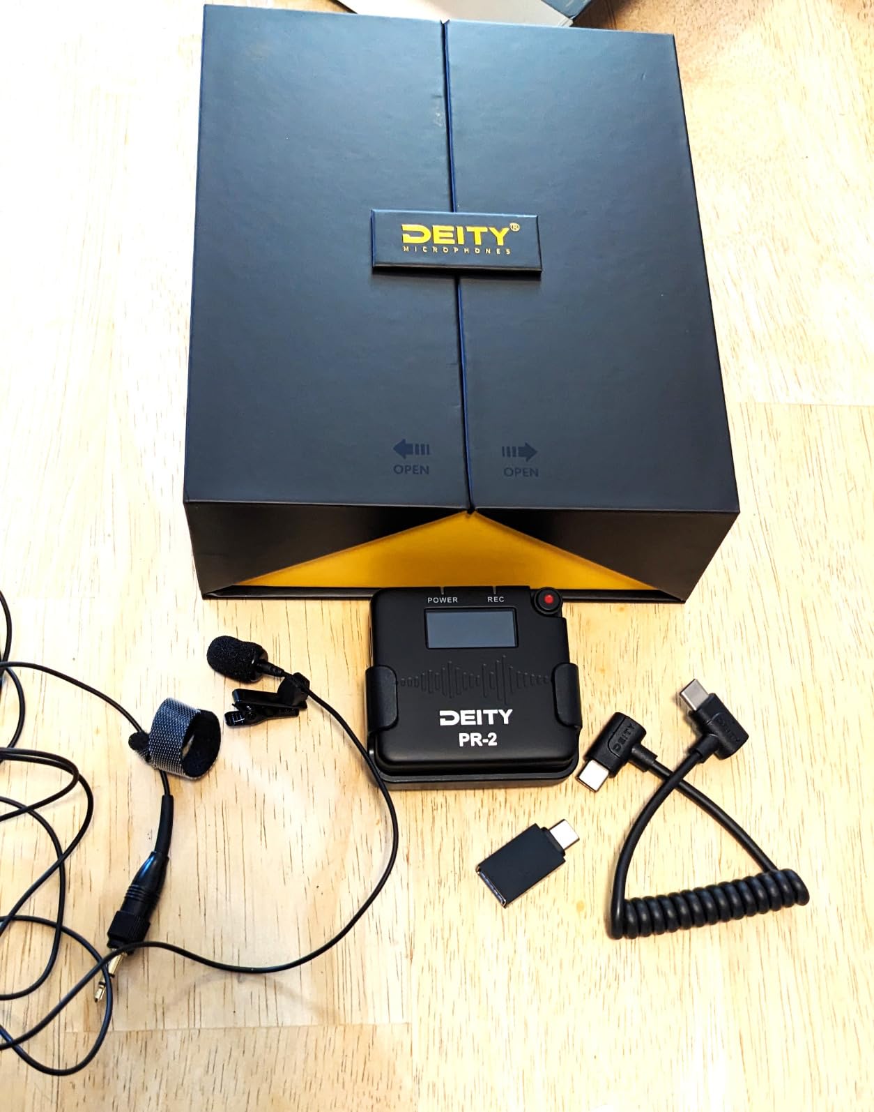 Deity PR-2 Pocket Audio Recorder with 32-Bit Float Recording, 3.5mm Lavalier W.Lav Pro Mic, Timecode Sync, & Sidus Audio App Control for Filmmakers customer photo 1