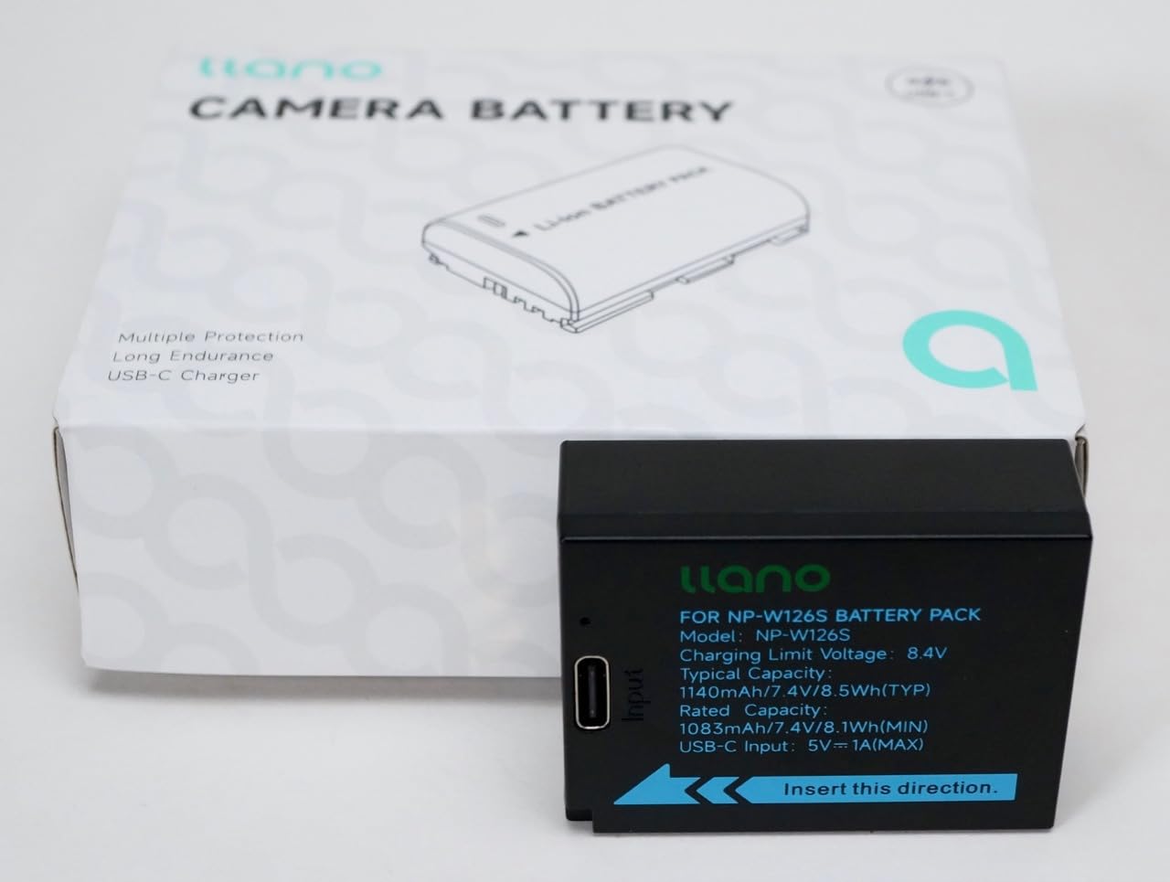 llano 2 Pack USB-C NP-W126S Battery, Fully decoded for Fujifilm XM5 X100VI X100V XS10 XT30II XT30 XT20 XE4 A5 Cameras, 1140mAh Capacity, Fast Rechargeable customer photo 2