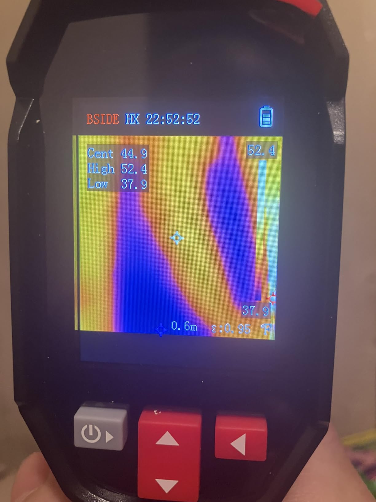BSIDE Thermal Imaging Camera 240 x 240 Resolution Handheld Infrared Camera, 15 Thermal Palettes with 320 x 240 Full-Viewing TFT LCD for Home Inspection HVAC Electrical, 25Hz Refresh Rate, -4℉~1022℉ customer photo 2