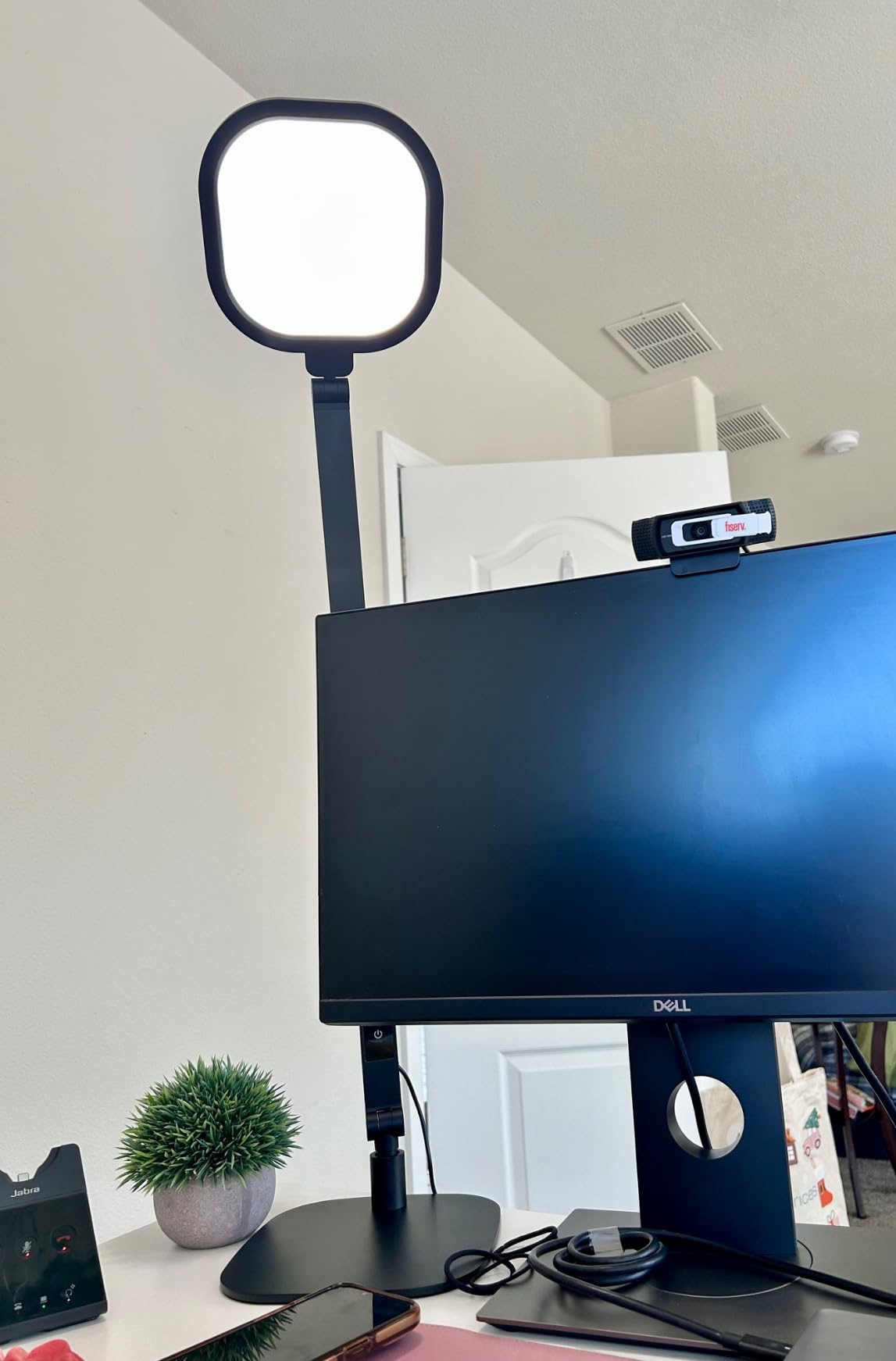 LED Desk Lamp for Home Office, 15W Computer Zoom Lighting with CRI  width=