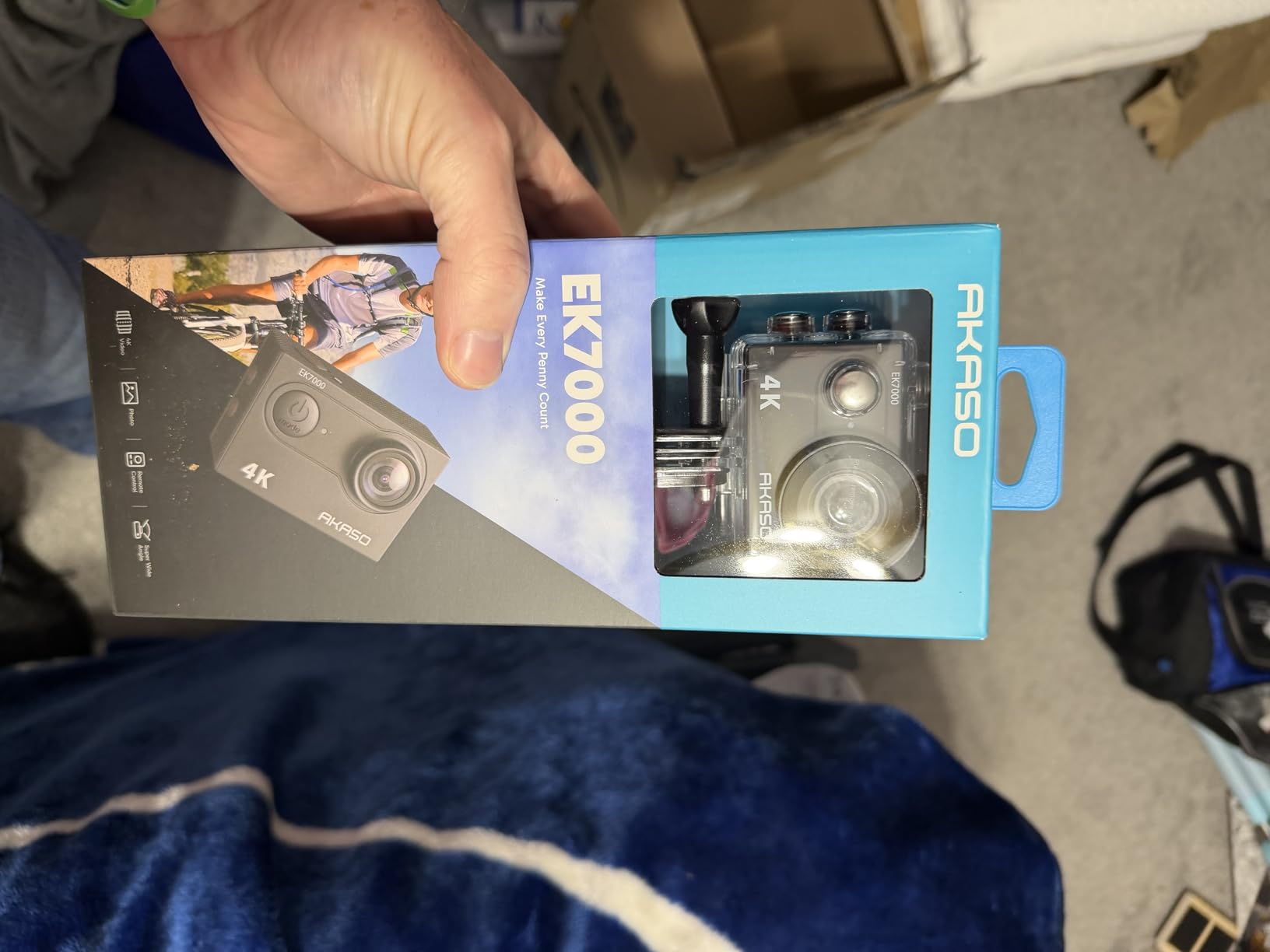 AKASO EK7000 4K30fps Action Camera - 131ft Waterproof Camera with Remote Control 4X Zoom Ultra HD 20MP Underwater Camera with Accessories Kit customer photo 1