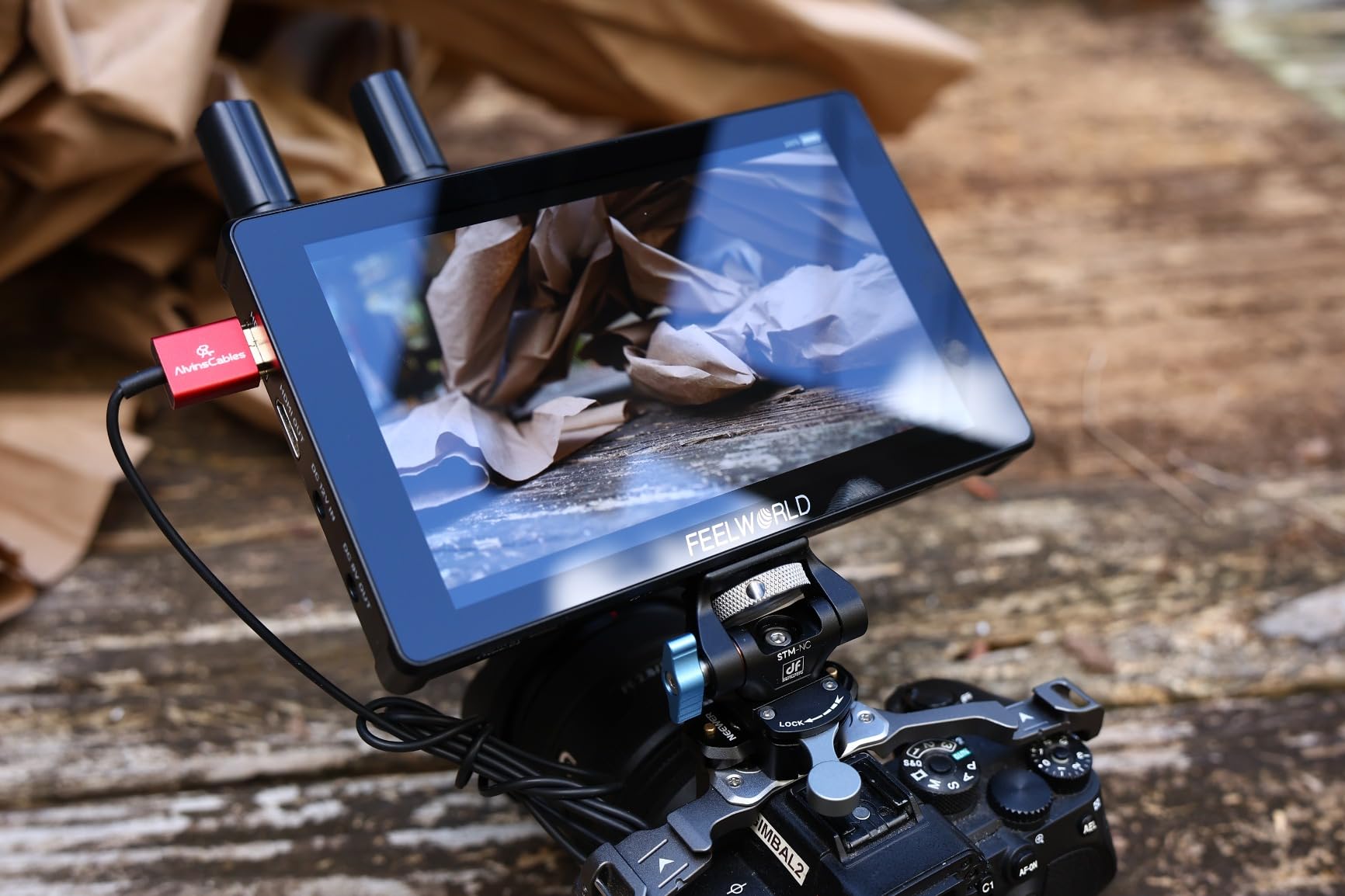 FEELWORLD F7 Plus 7 Inch 1200nit DSLR Camera Field Monitor with F750 4400mAh Battery and Bag High Brightness Touchscreen 3D Lut HDR Waveform F970 Install and Power Kit 4K 60Hz HDMI in Out customer photo 1