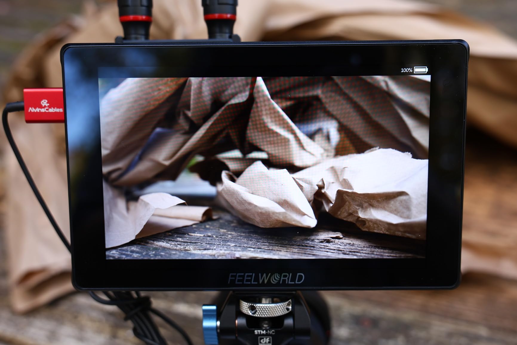 FEELWORLD F7 Plus 7 Inch 1200nit DSLR Camera Field Monitor with F750 4400mAh Battery and Bag High Brightness Touchscreen 3D Lut HDR Waveform F970 Install and Power Kit 4K 60Hz HDMI in Out customer photo 2