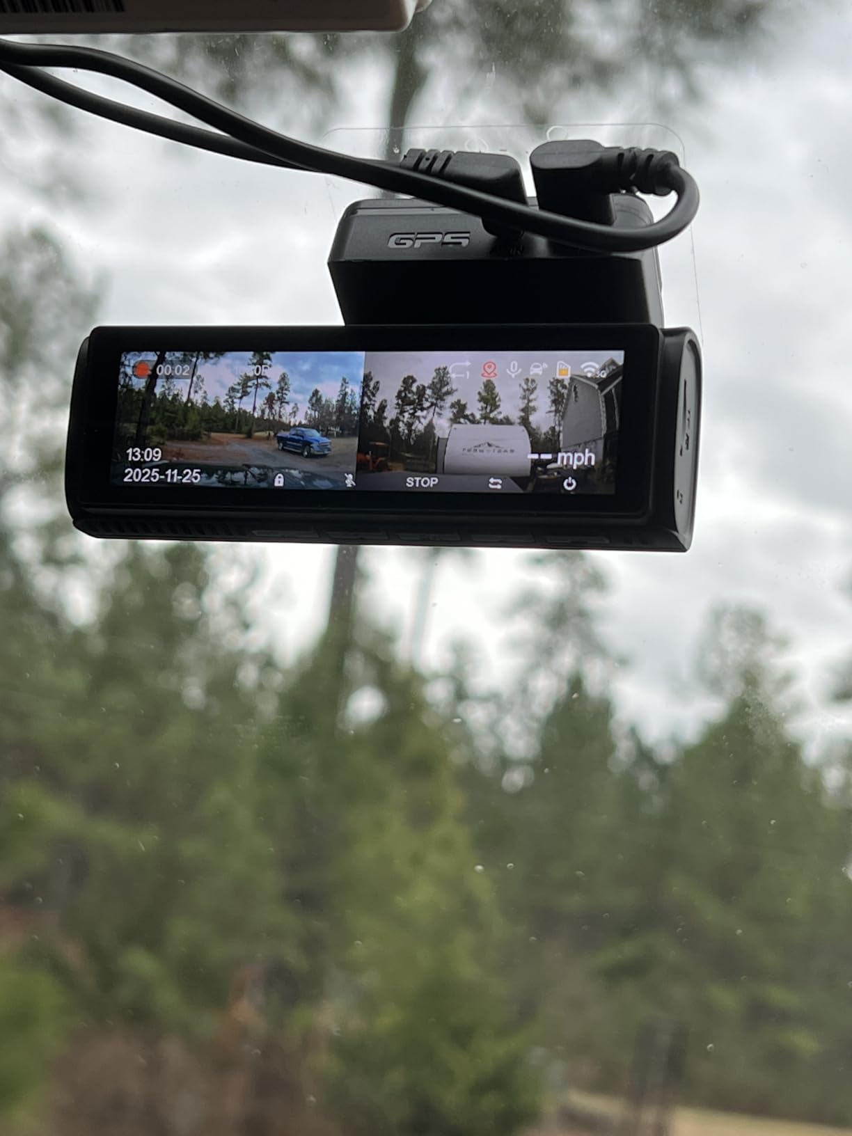 4K Dash Cam Front and Rear, Built-in 5G WiFi GPS, 64GB Card Included, 3.59'' IPS Screen Dash Camera for Cars, Dual Dashcam with G-Sensor, Loop Recording, WDR, Night Vision, 24H Parking Monitor customer photo 1