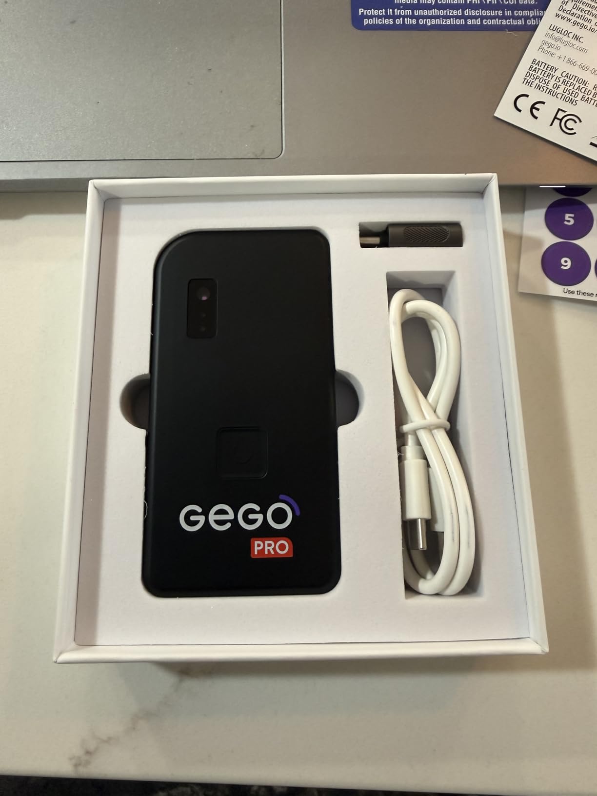 GEGO PRO - GPS Luggage Tracker Designed for Travel, Real-Time Global Tracking for Bags & Gear, Bag-Opening Alert, Worldwide Coverage, 4G LTE Connectivity customer photo 1