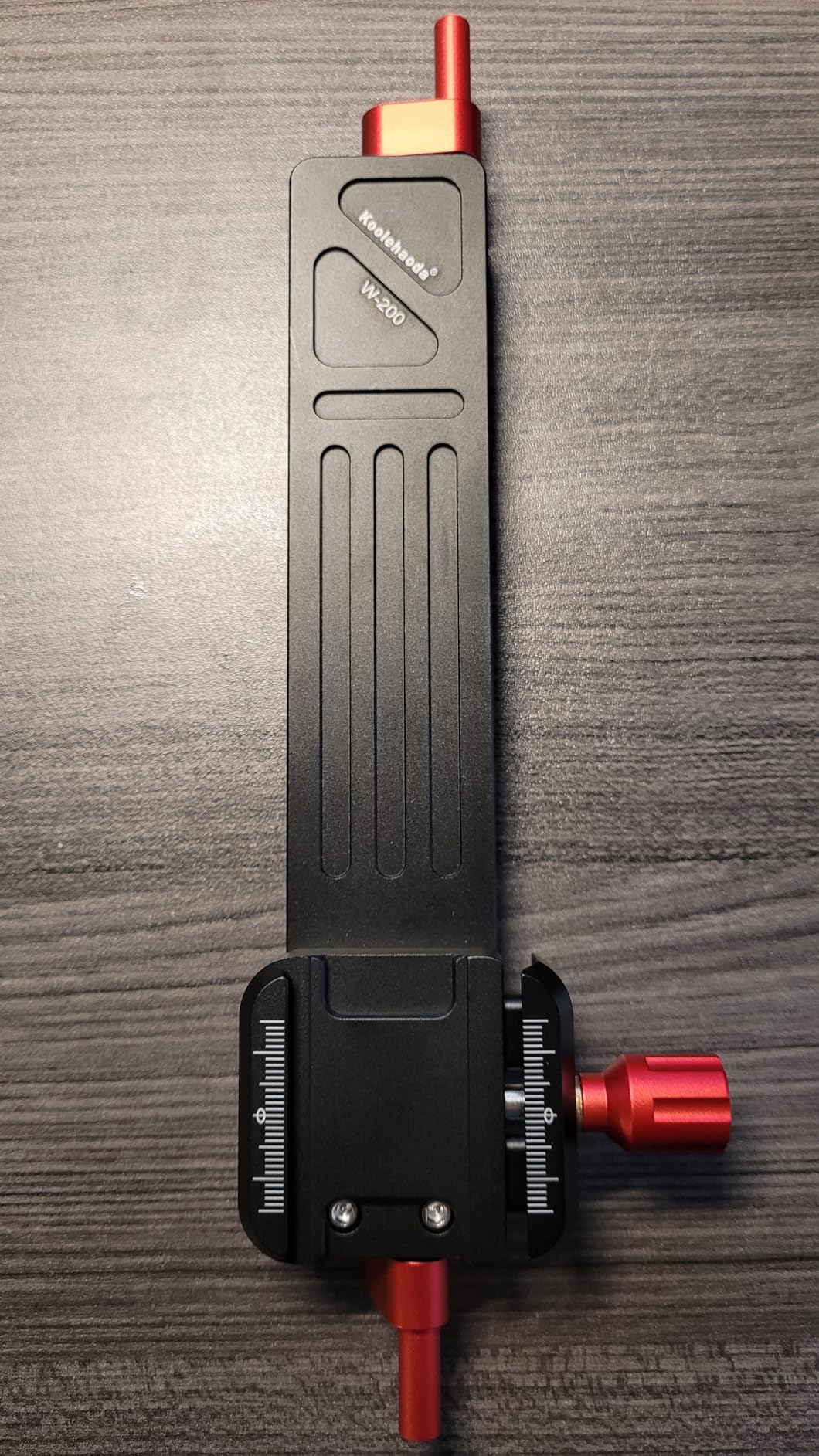 Koolehadao Macro Focusing Rail for Close-up Shooting Macro Photography Precise Focus Rail with 1/4 Screw Quick Release Plate Compatible with Arca-Swiss for DSLR Camera Camcorder W-200 customer photo 1