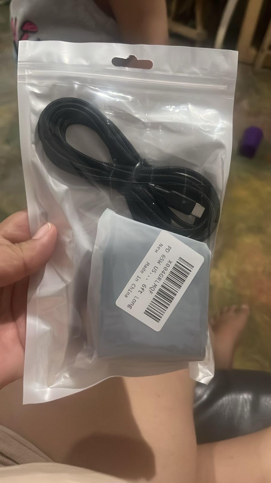 PD 65W USB C Fast Charger for DJI Neo, Air 3S, Mini 4K, 2 SE, Avata 2, Mavic 3 Drones - Dual Port USB + Type C Wall Charger with C to C Charging Cable for DJI FPV Accessories, 6ft Long customer photo 1