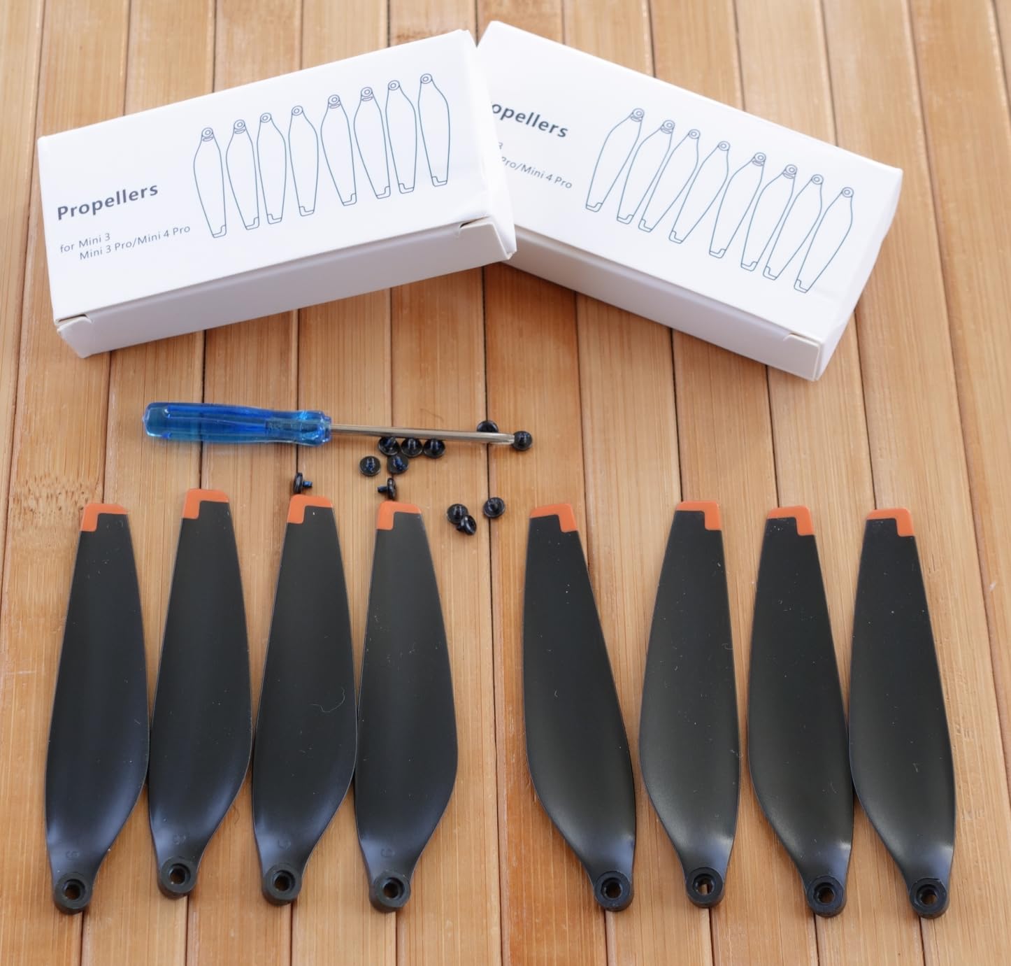 16Pcs Propellers Blades Replacement for DJI Mini 4 Pro/Mini 3 Pro, JISONCASE Low-Noise & Quick-Release Props Wings Compatible with DJI Mini 4 Pro/Mini 3 Pro Propeller Blade customer photo 1