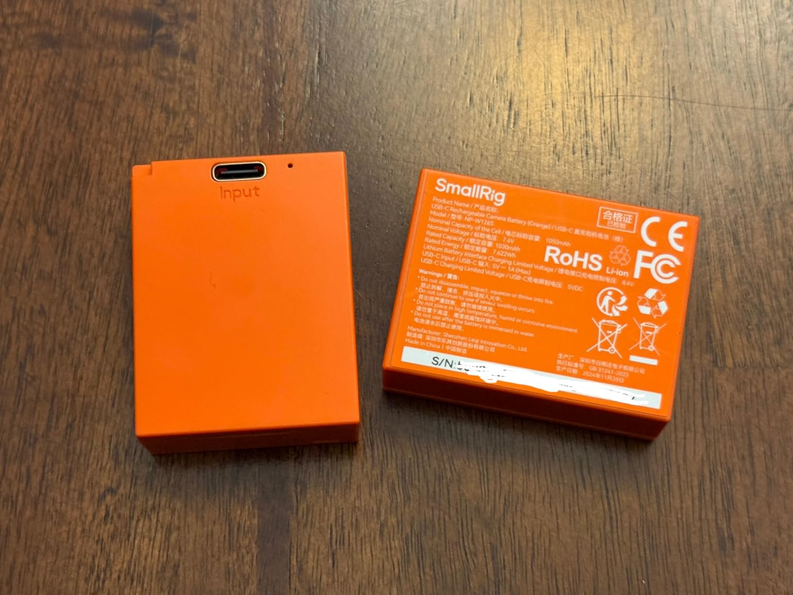 SMALLRIG NP-W126S Battery, 1050mAh Replacement USB-C Battery for Fujifilm X100VI, X-E5, X-M5, X Half, X100V, X-T50, X-T3, X-Pro3 customer photo 1
