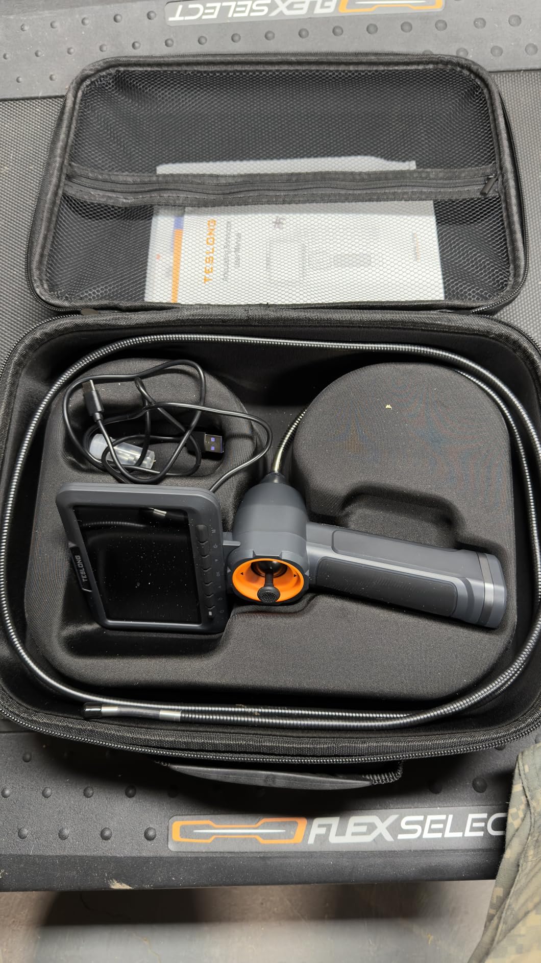 Teslong 360 Articulating Borescope with Light, 5'' Monitor Industrial Inspection Camera with 4-Way Joystick Articulation, HD Endoscope Camera for Automotive, Pipes, and Mechanics customer photo 2