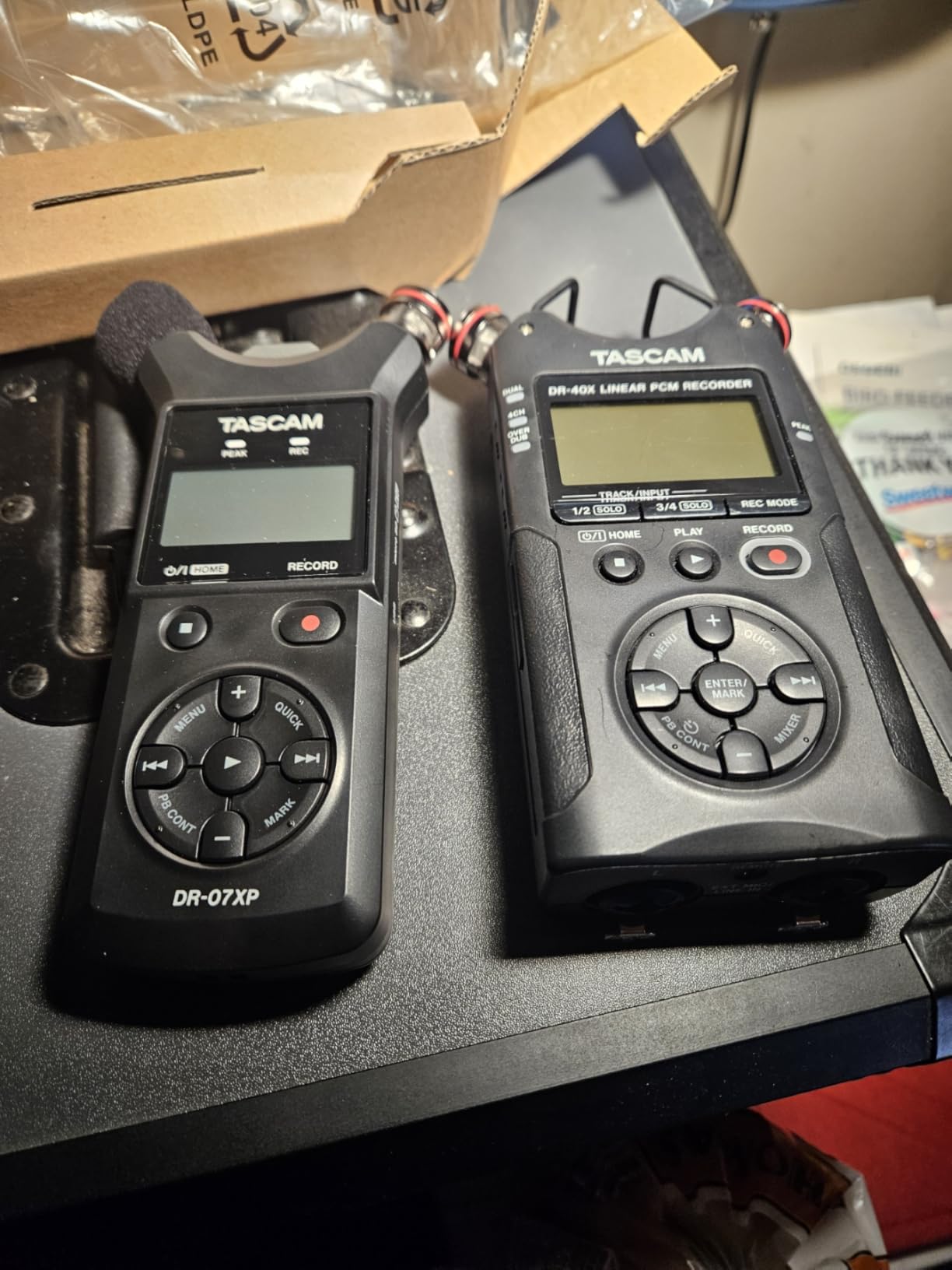 Tascam DR-07XP 32-Bit Float Portable Handheld Field Recorder customer photo 2