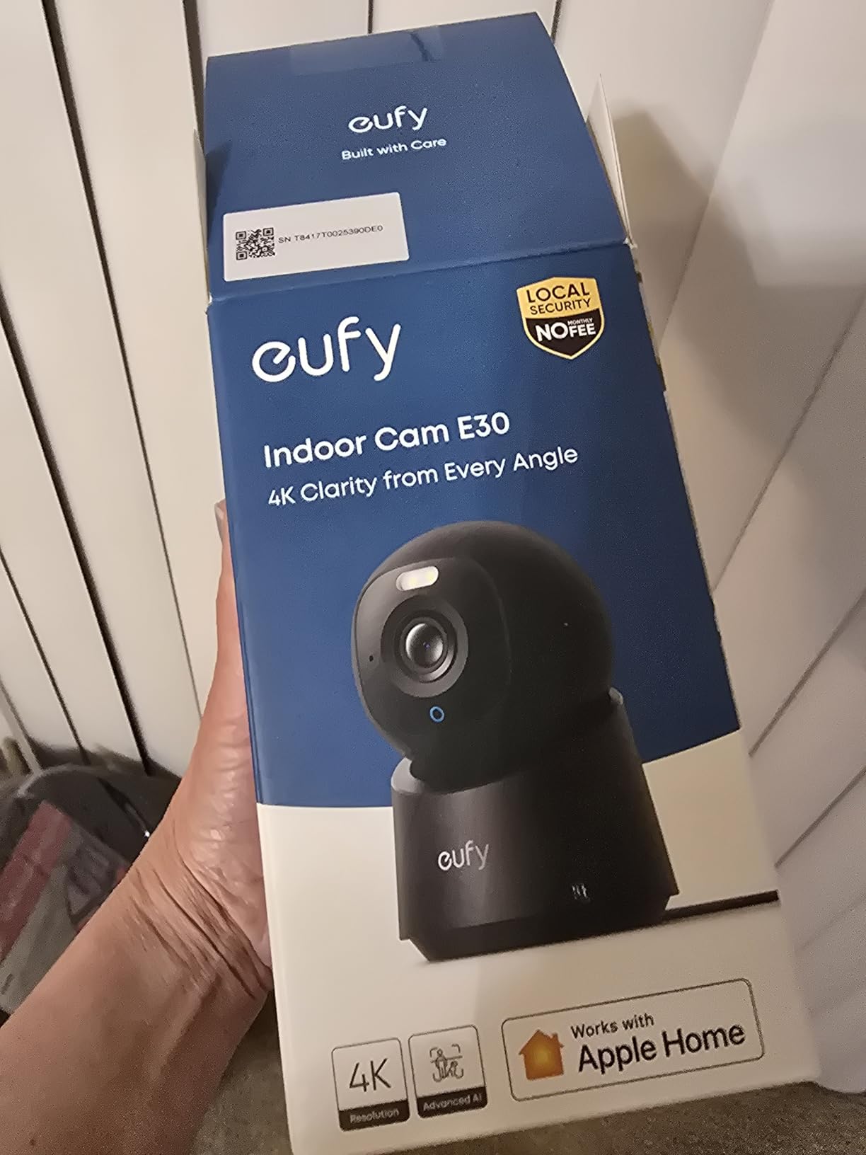 eufy Security 4K Indoor Camera E30 -No Subscription,360° Pan Tilt,AI Auto Tracking,Color Night Vision,Pet/Baby/Nanny Camera with Two-Way Audio,AI Human/Pet Detection,Works with HomeKit(2-Pack) customer photo 2