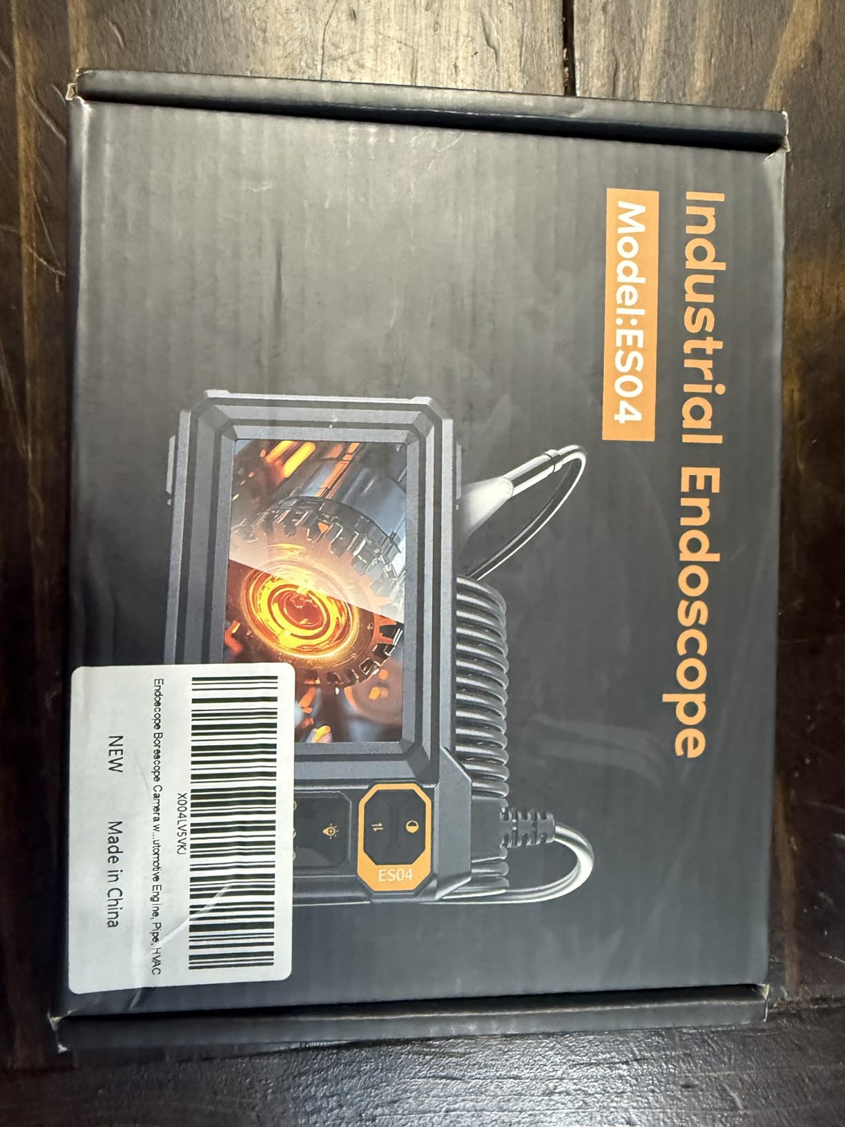 Endoscope Camera with Light, 1920P HD Borescope Inspection Camera with 4.3