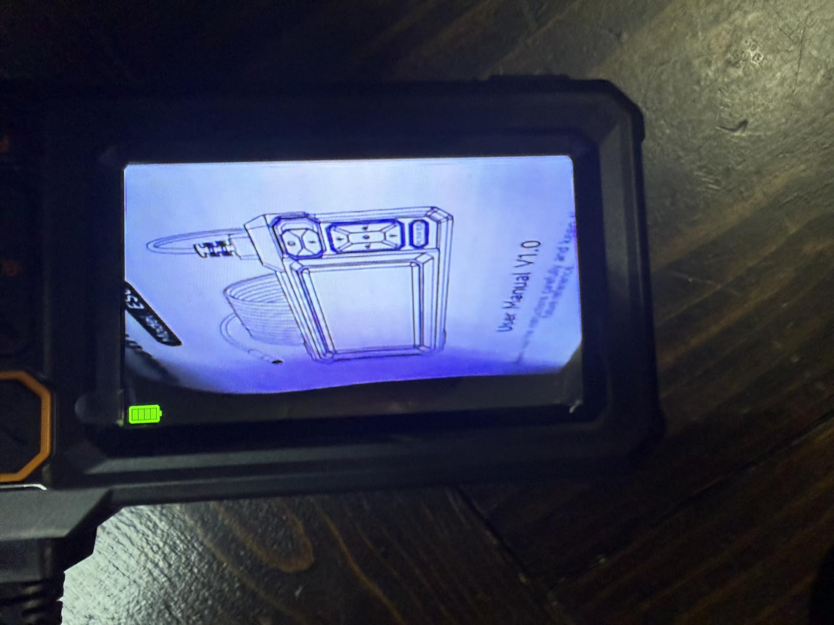 Endoscope Camera with Light, 1920P HD Borescope Inspection Camera with 4.3