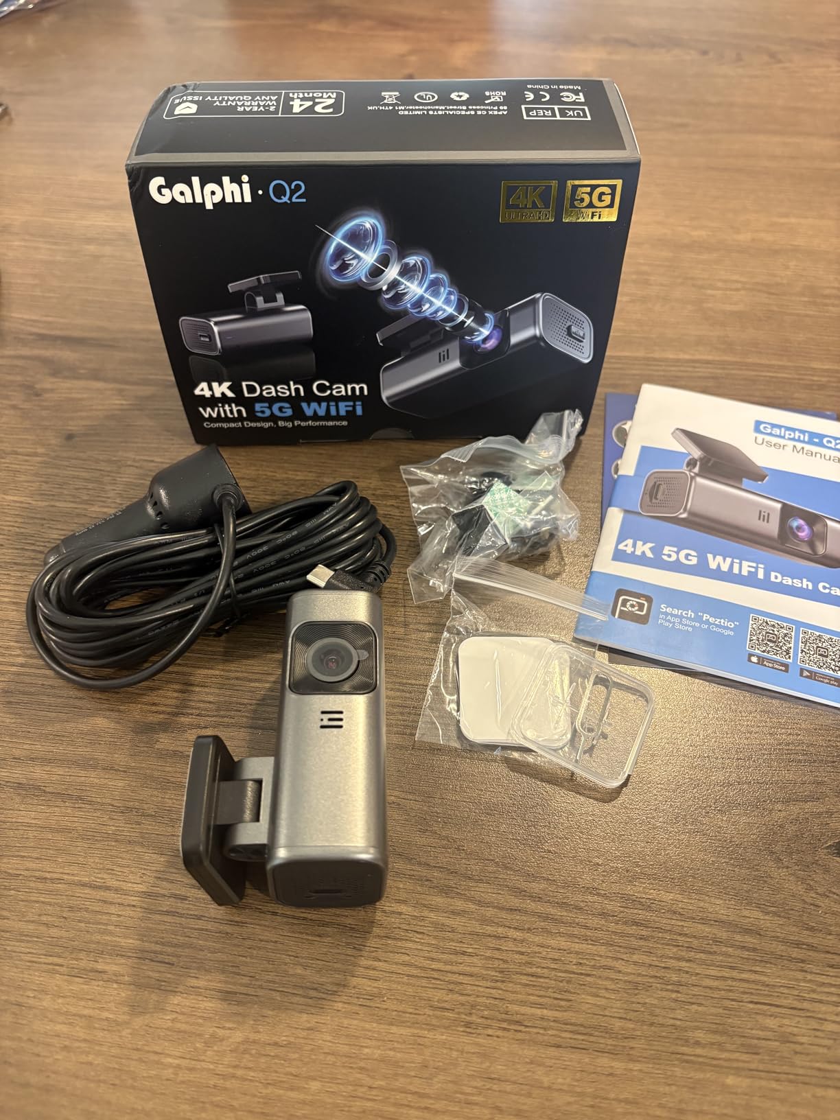 4K Dash Cam Front, Built-in 5G WiFi, 64GB Card Included, Dash Camera for Cars, Mini Dashcam with Super Night Vision, Loop Recording, G-Sensor, 24 Hours Parking Monitor customer photo 1