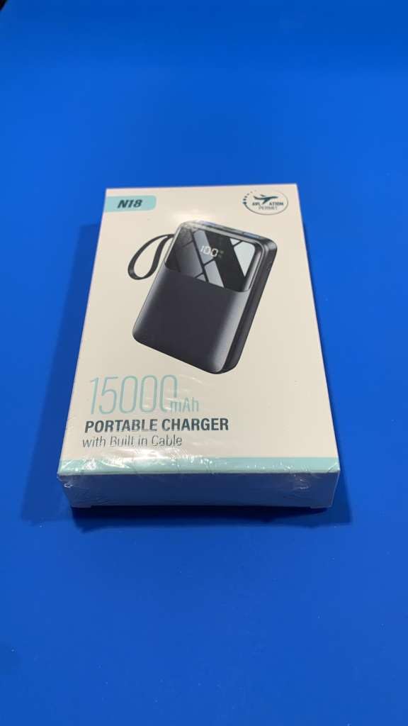 Power Bank, 15000mAh Portable Charger with Built in Cable, 22.5W Fast Charging, 6 Outputs, Slim Travel Essential Battery Pack with LED Display, Compatible with iPhone 17/16/15/14/13, iPad Black customer photo 2