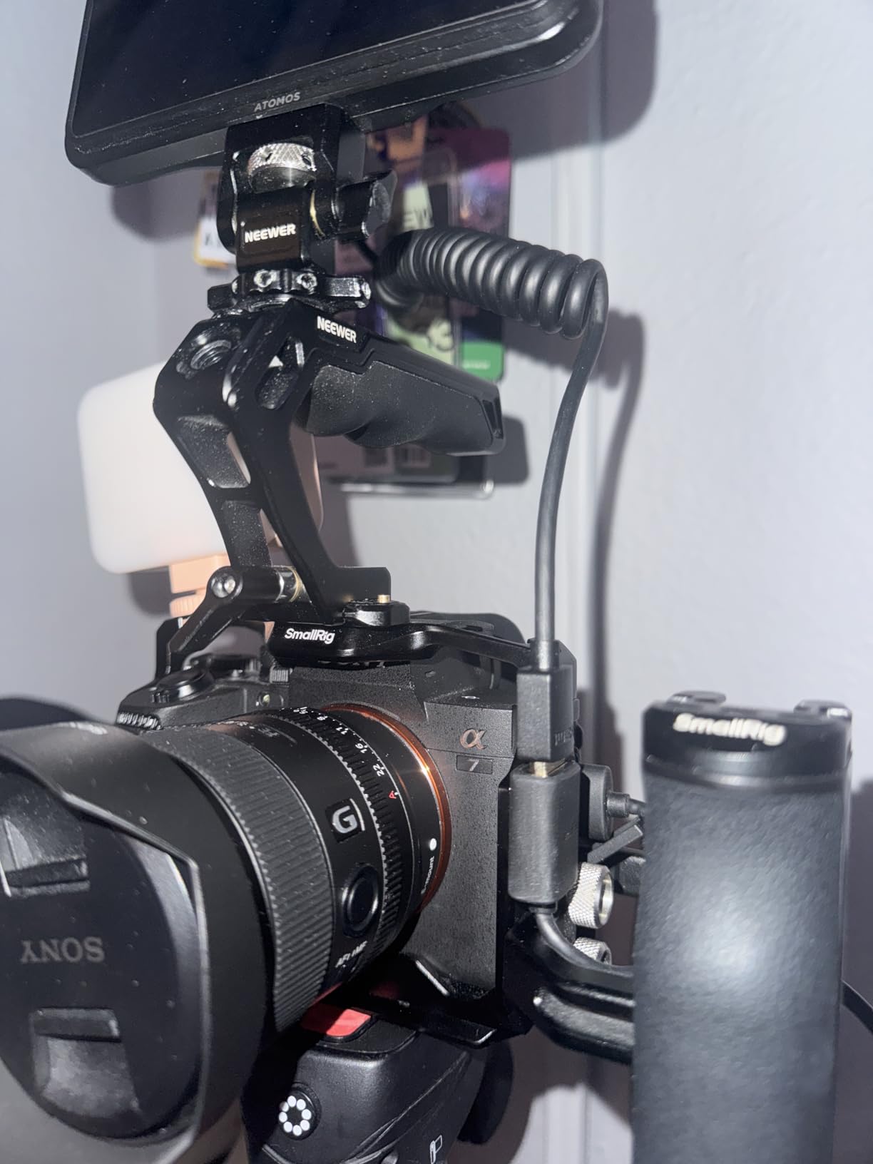 SMALLRIG Coiled HDMI Cable 2.0 (A to A), 4K@60Hz 18Gbps, High Speed Supports 3D, Flexible Durable TPU Camera Cable for BMPCC 4K/6K, for Panasonic S1H/GH5, etc., for Monitor, Gimbal - 4963 customer photo 1