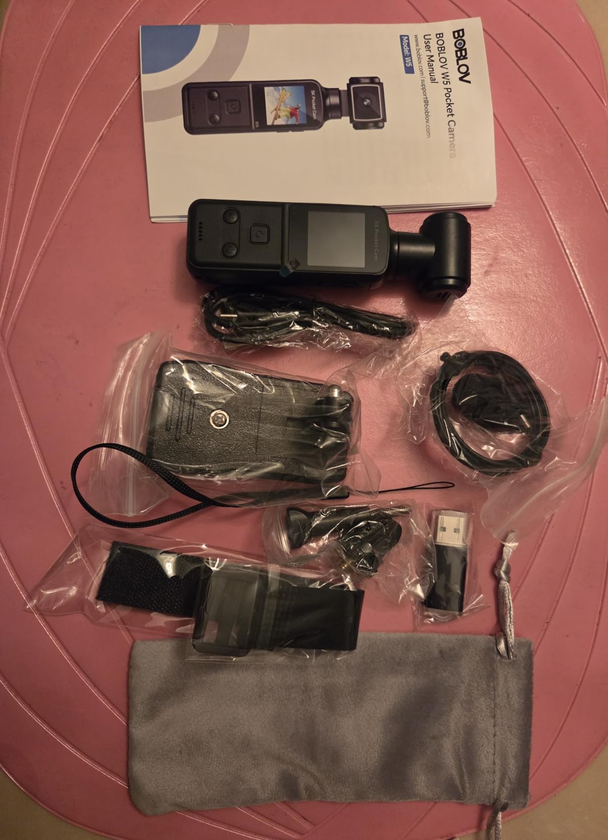 BOBLOV 5K Body Camera with Microphone, W5 Vlogging Camera, 5K/15FPS and 4K/60FPS with 270 Rotating Lens, External Mic Support, Clip/Strap Options, EIS Stabilization customer photo 1