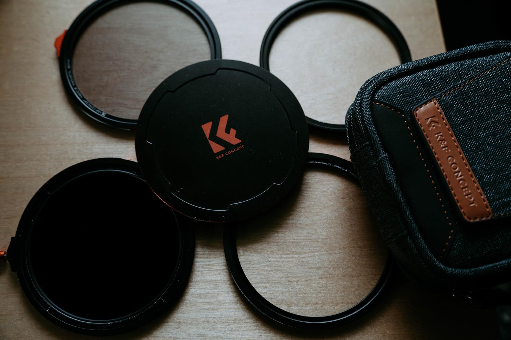 K&F CONCEPT 82mm Magnetic 1s Swap 5-Pack: CPL + VND2-32 + Black Diffusion 1/4 + Magnetic Basic Ring + Lens Cap Kit customer photo 1