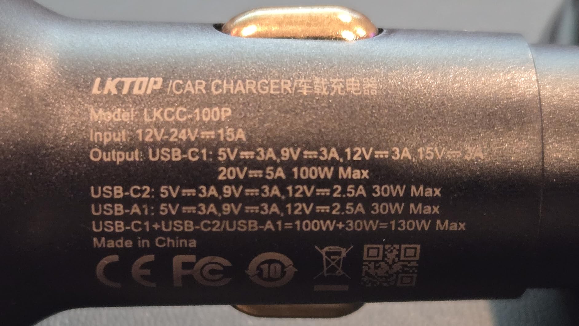 LKTOP 130W Car Charger for DJI/Potensic/Holy Stone/Skyrover Drone, 3-Port USB-C/A Battery Charger Fast Power Adapter for DJI Mini/Air/Mavic 4 Pro/Mavic 3/Avata/Flip/Neo Series Charging Hub Accessories customer photo 2