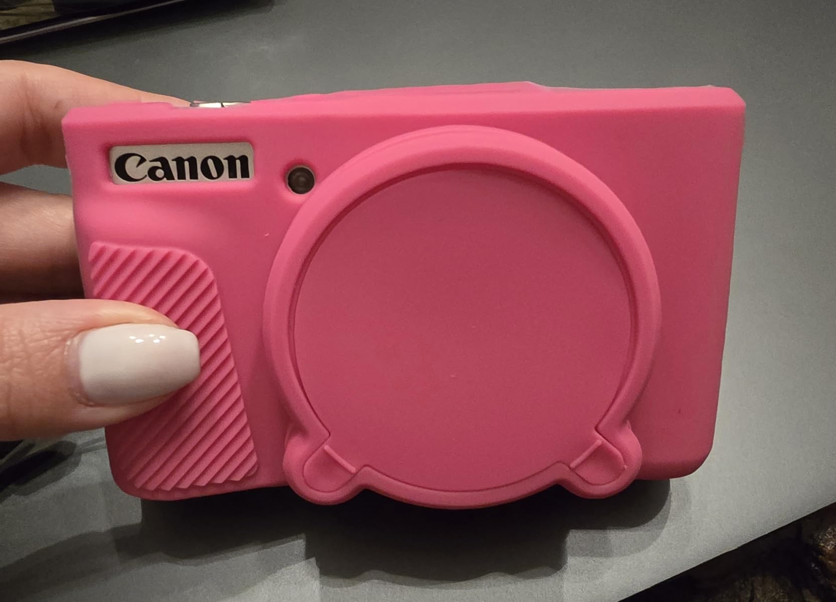 Camera Case for Canon PowerShot SX740/SX730 Digital Camera, Soft Silicone Protective Case with Removable Lens Cover and 2 Screen Protectors customer photo 1