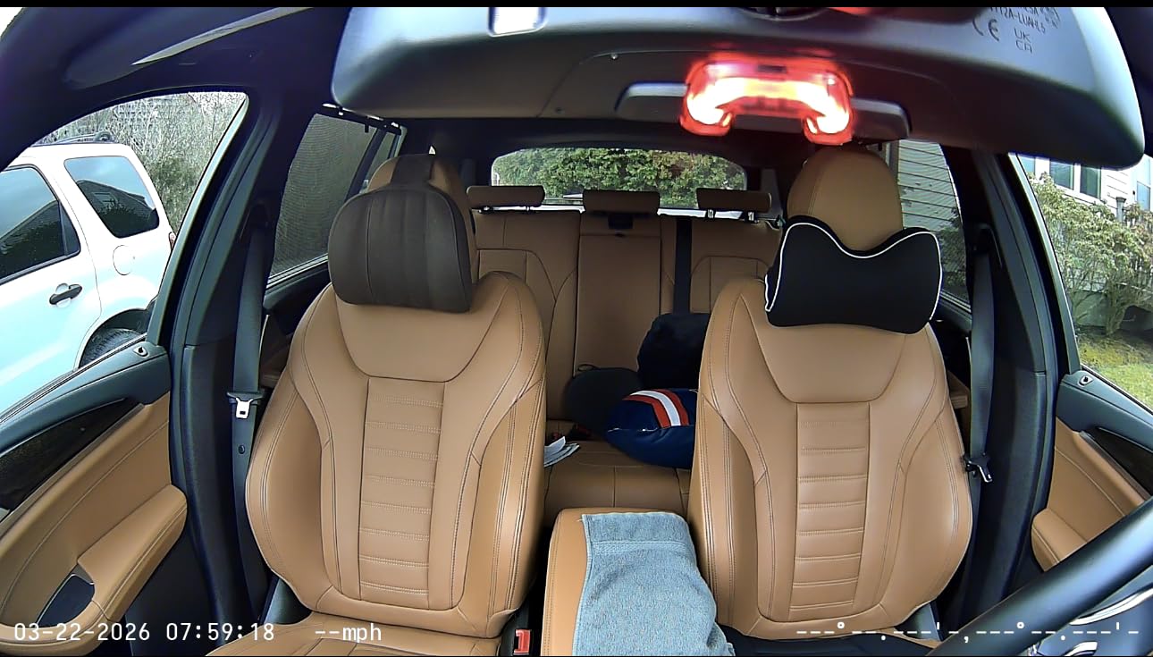 70mai 4K Dash Cam Front and Rear Inside, 3 Channel Car Dash Camera for Cars, Dashcam with GPS, Wi-Fi 6, Voice Control, Parking Monitor, Night Vision, Loop Recording, 64GB SD Card Included (T800E) customer photo 2