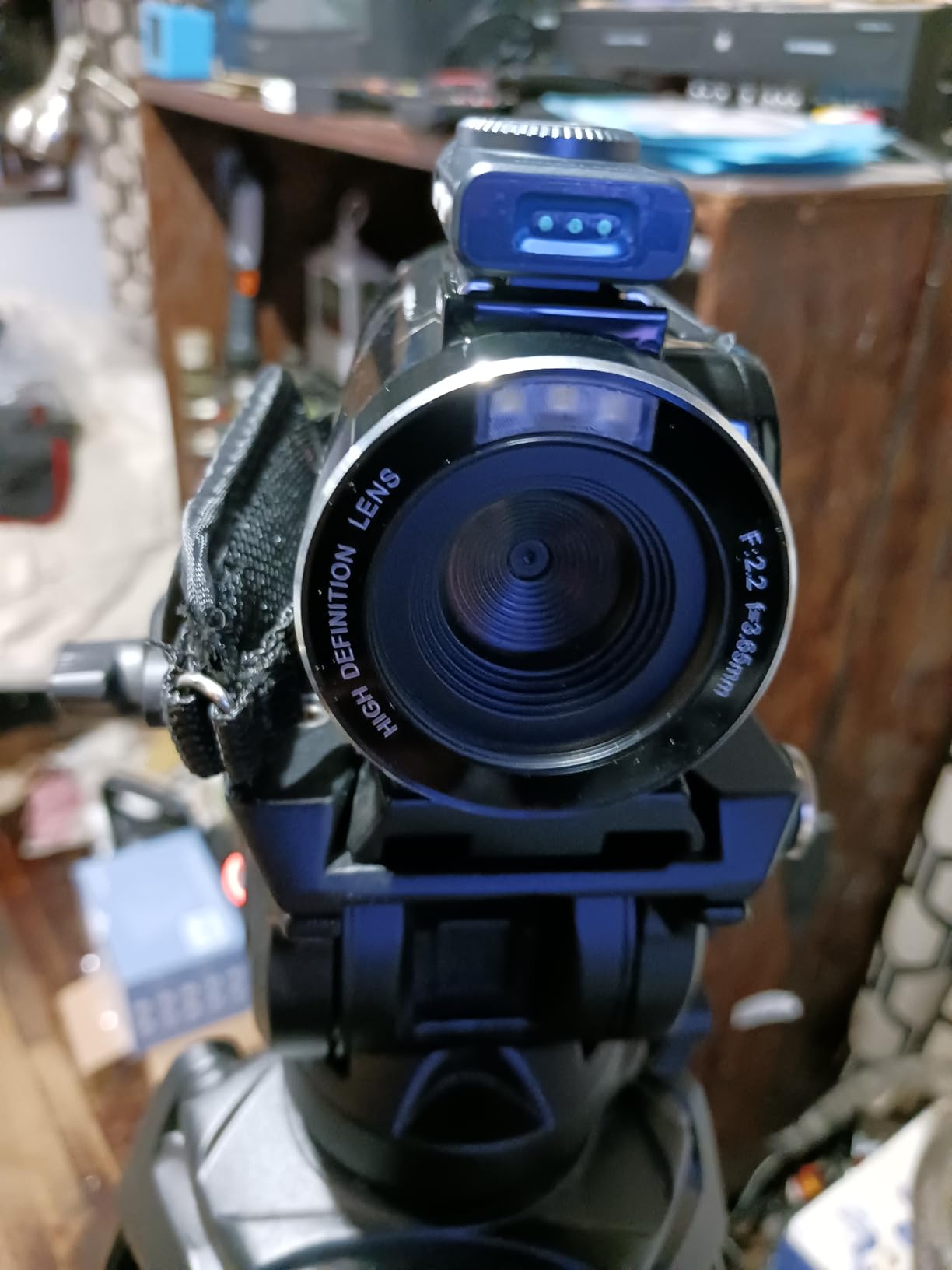 Camcorder Video Camera 2.7K 48MP - Vlogging Camera for YouTube with Fill Light, 18X Digital Zoom, 3