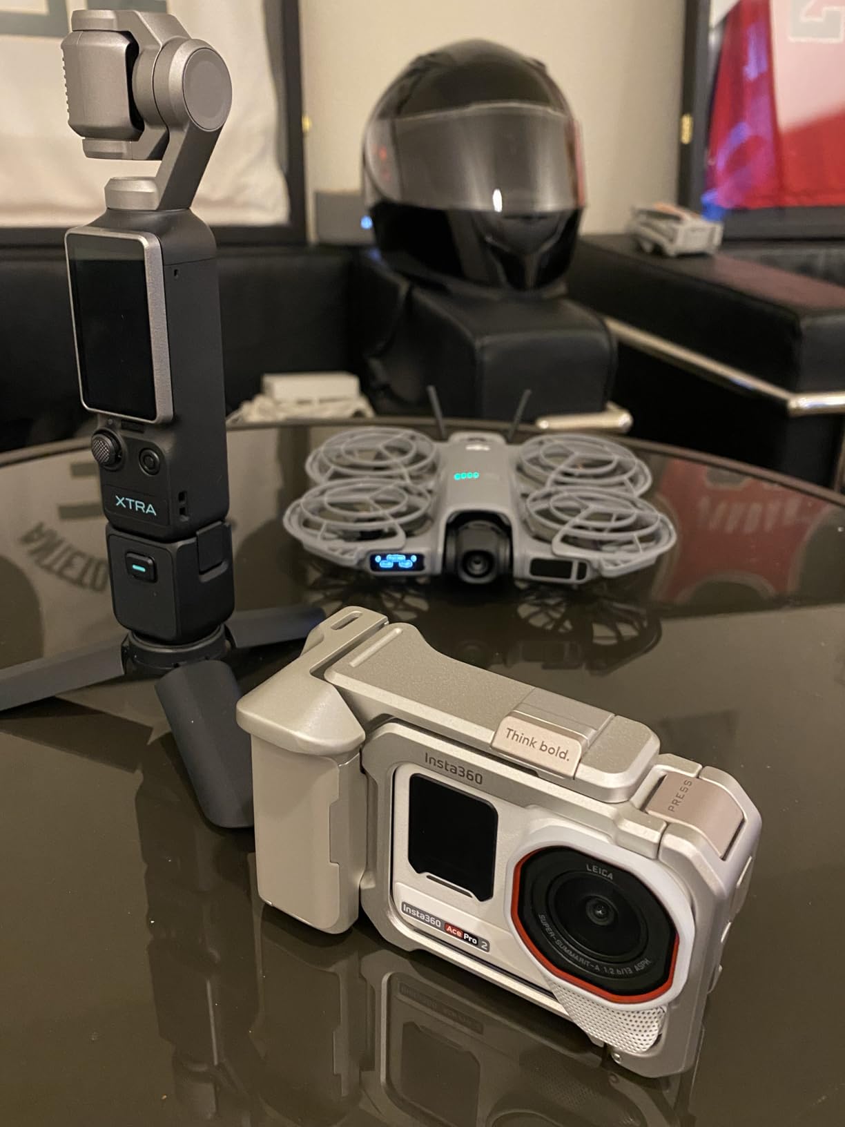 Ace Pro 2 Xplorer Bundle Dual Battery- 8K Waterproof Action Camera Co-Engineered with Leica, 1/1.3