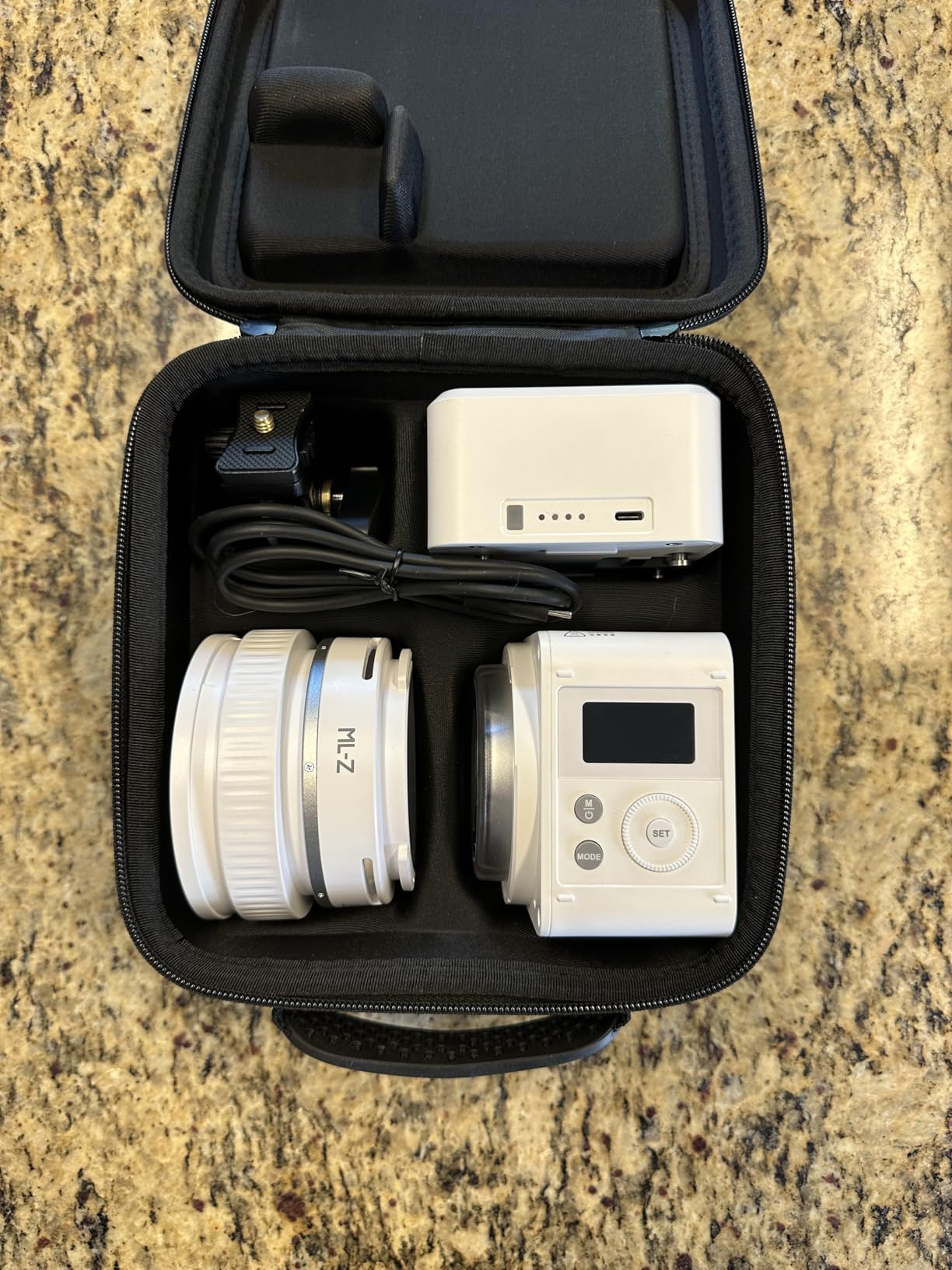 GODOX ML80BI LED Video Light with Battery, BI-Color 2800K-6500K, Portable Handheld Mini Led Photo Monolight, CRI 96+ TLCI 97+, 29600Lux@1m, Support NFC&APP customer photo 1