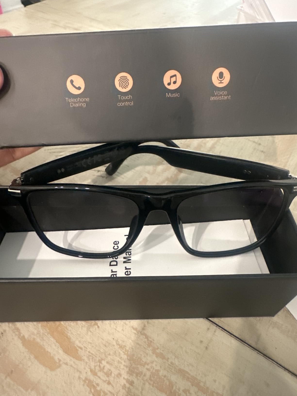 AI Smart Glasses with 4K Camera/Video Recording/Bluetooth for Men & Women/Hands-Free Recording Glasses with Audio, AI-Powered Wearable Tech/First-Person Camera/Travel/Bussiness/Sports/Drive customer photo 2