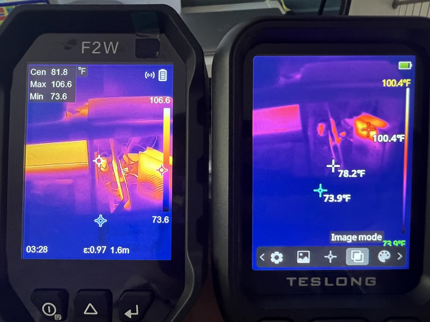F2W Thermal Camera 640x480 Super Resolution, Thermal Imaging Camera 256x192 IR Resolution, IntellFault Intelligent Scene,3.2