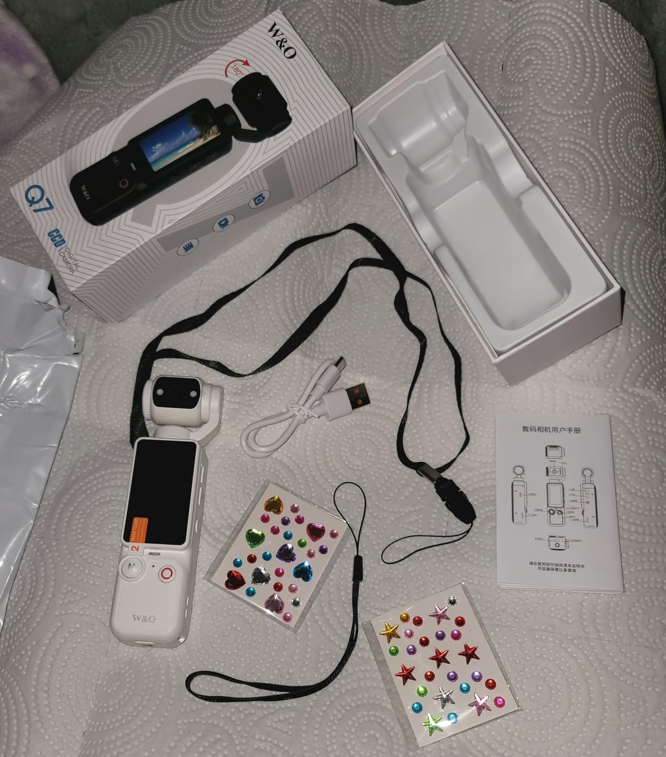 W & O Vlogging Camera with 180° Rotating Lens, Pocket Body Camera with Audio & Video Recording,7-Hour Battery, Handheld POV Cameras with 32GB Card, Easy One-Button Recording for Travel,Daily Life customer photo 2