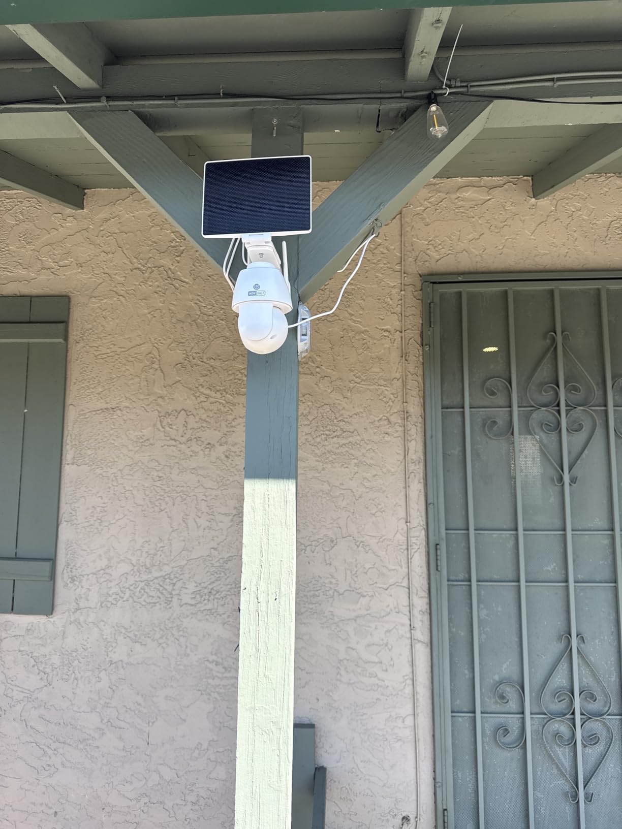MUBVIEW 24/7 Continuous Recording Wireless Outdoor Security Camera, 2.4G WiFi, 2K Solar Powered, 360° PTZ, Auto Tracking, SD Included, Optional Cloud Storage, AI Detection, Night Vision(2 Packs) customer photo 1