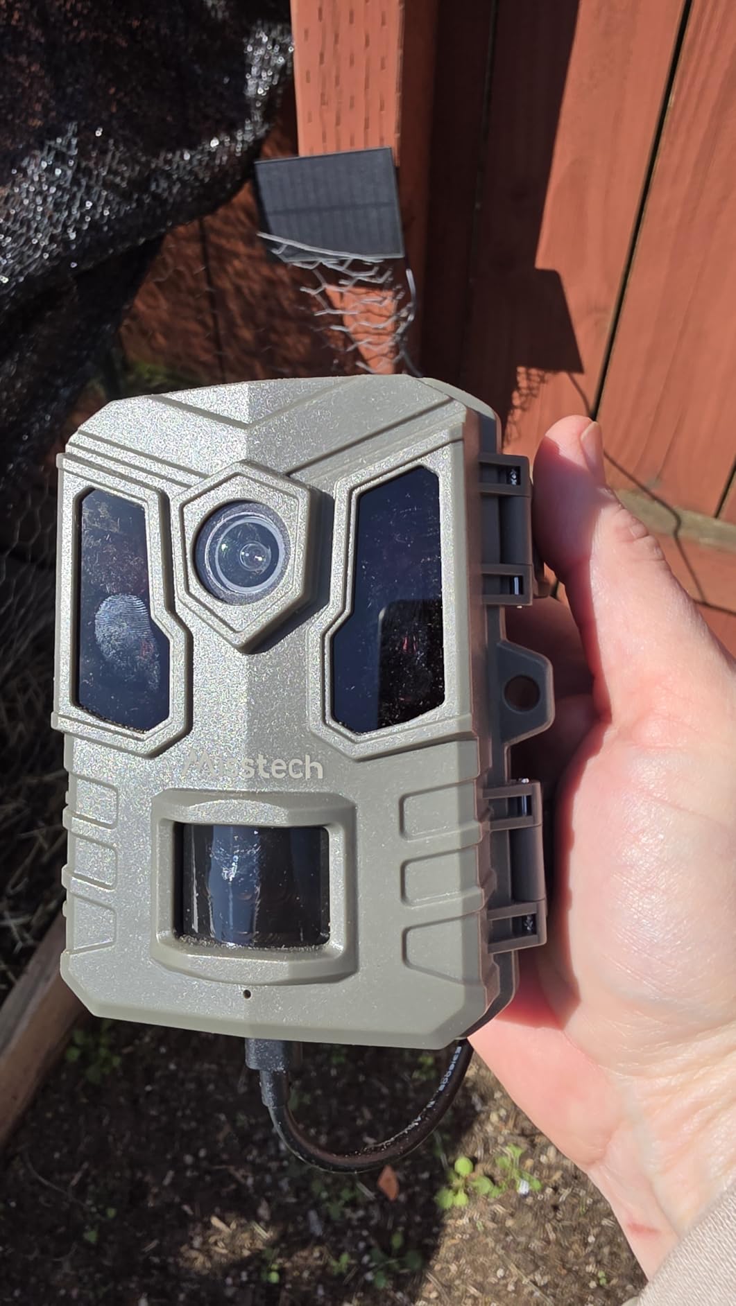 Misstech 4K UHD Solar Trail Camera, Outdoor Wildlife Cameras for Yard Monitoring, 0.1s Fast Motion-Activated to Record, 64MP/4K Clear Night Vision, No Monthly Fee, App Control, IP66, Local Storage customer photo 2