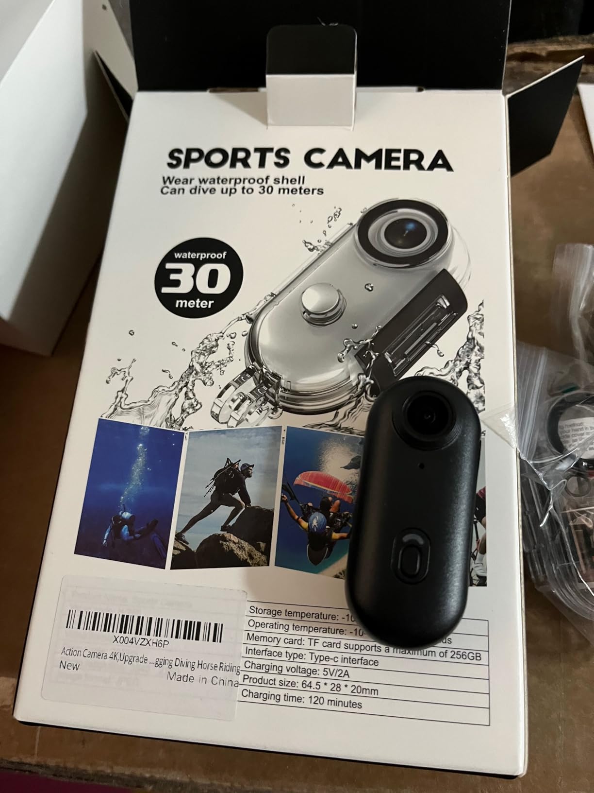 Action Camera 4K (128GB), 2026 Refresh POV Camera Hands-Free, Mini Body Camera WiFi with Waterproof Case, Wearable Sports Snap Cam, Thumb Helmet Cam for Horse Riding Motorcycle Vlogging Fishing customer photo 2