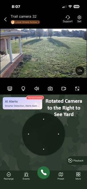 4G LTE Cellular Trail Camera, 360° Live Streaming Solar Game Camera 2.5K SIM Card Included, Auto Tracking Security Cameras Wireless Outdoor with Night Vision, Motion Activated for Outdoor, 2 Pack customer photo 1