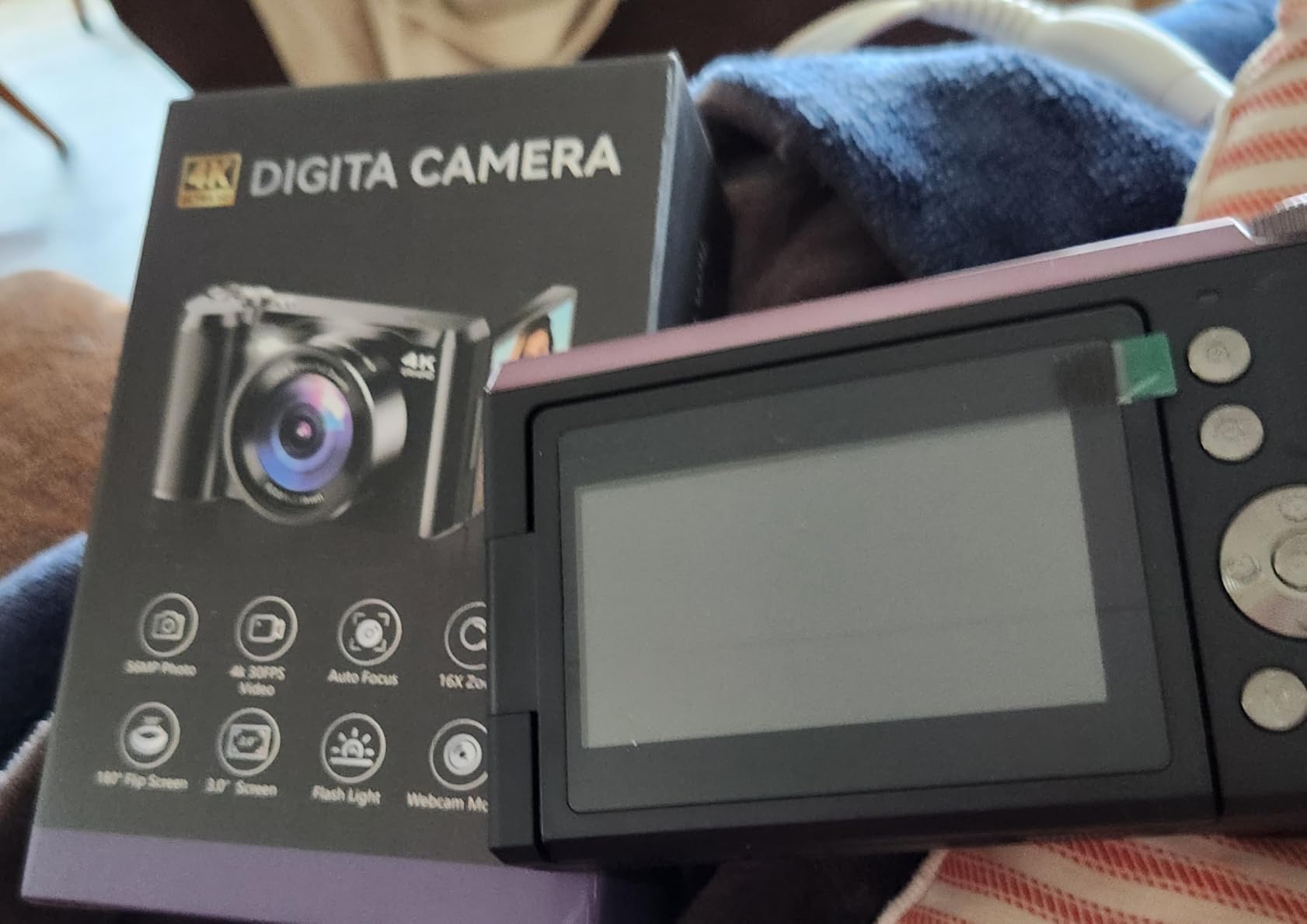 4K Digital Camera for Photography & Travel, 56MP Autofocus Vlogging Camera with 3