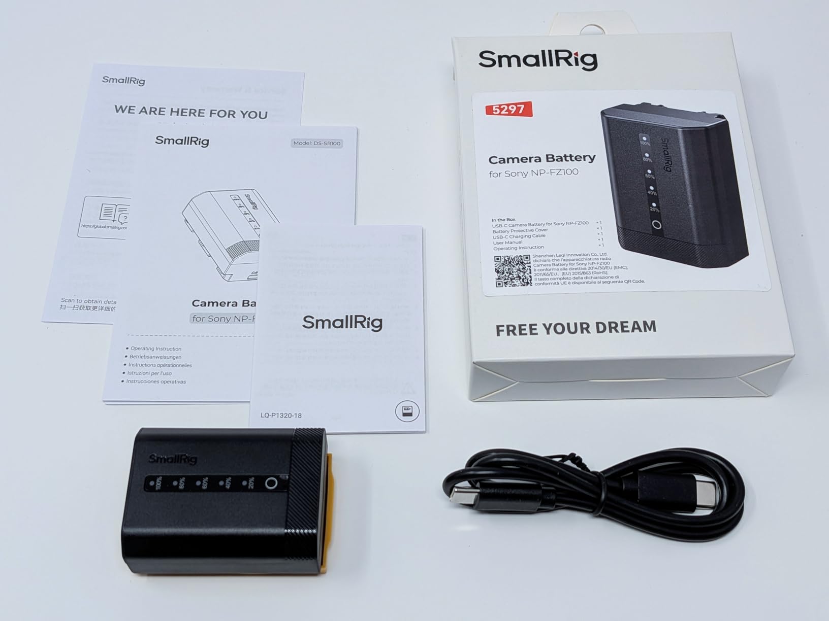 SMALLRIG NP-FZ100 Camera Battery with LED Indicator and USB-C Charging customer photo 1