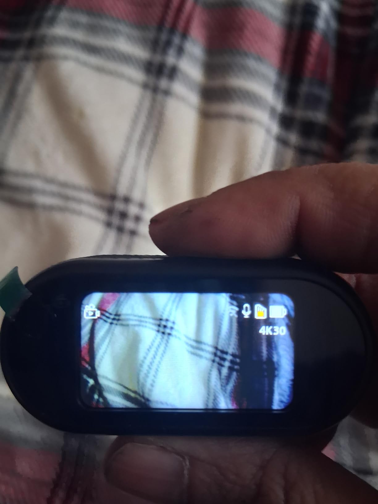 4K Mini Body Camera with 64GB Card, WiFi Thumb Action Camera with 1.47