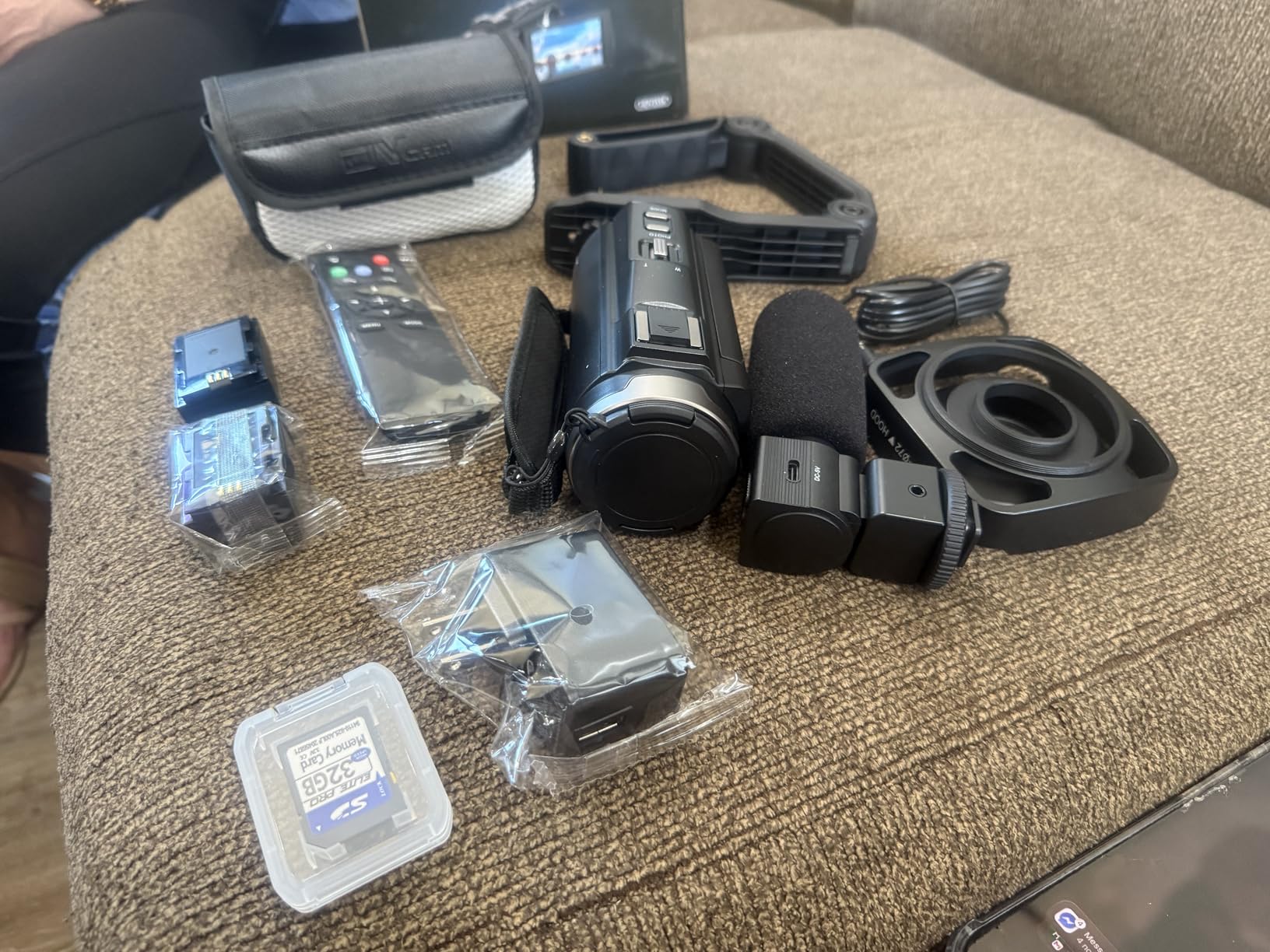 8K Video Camera 88MP UHD WiFi Vlogging Cameras for YouTube 18X Digital Zoom IR Night Vision 3.0'' Touch Screen Camcorder with 32GB Card, Microphone, Lens Hood, Stabilizer, Remote, Two Batteries customer photo 1