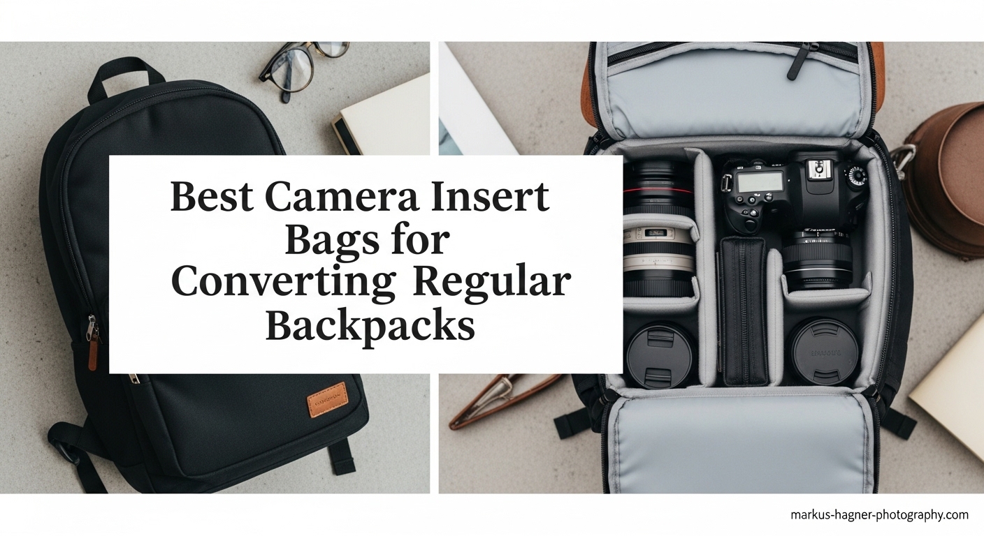 Best Camera Insert Bags for Converting Regular Backpacks